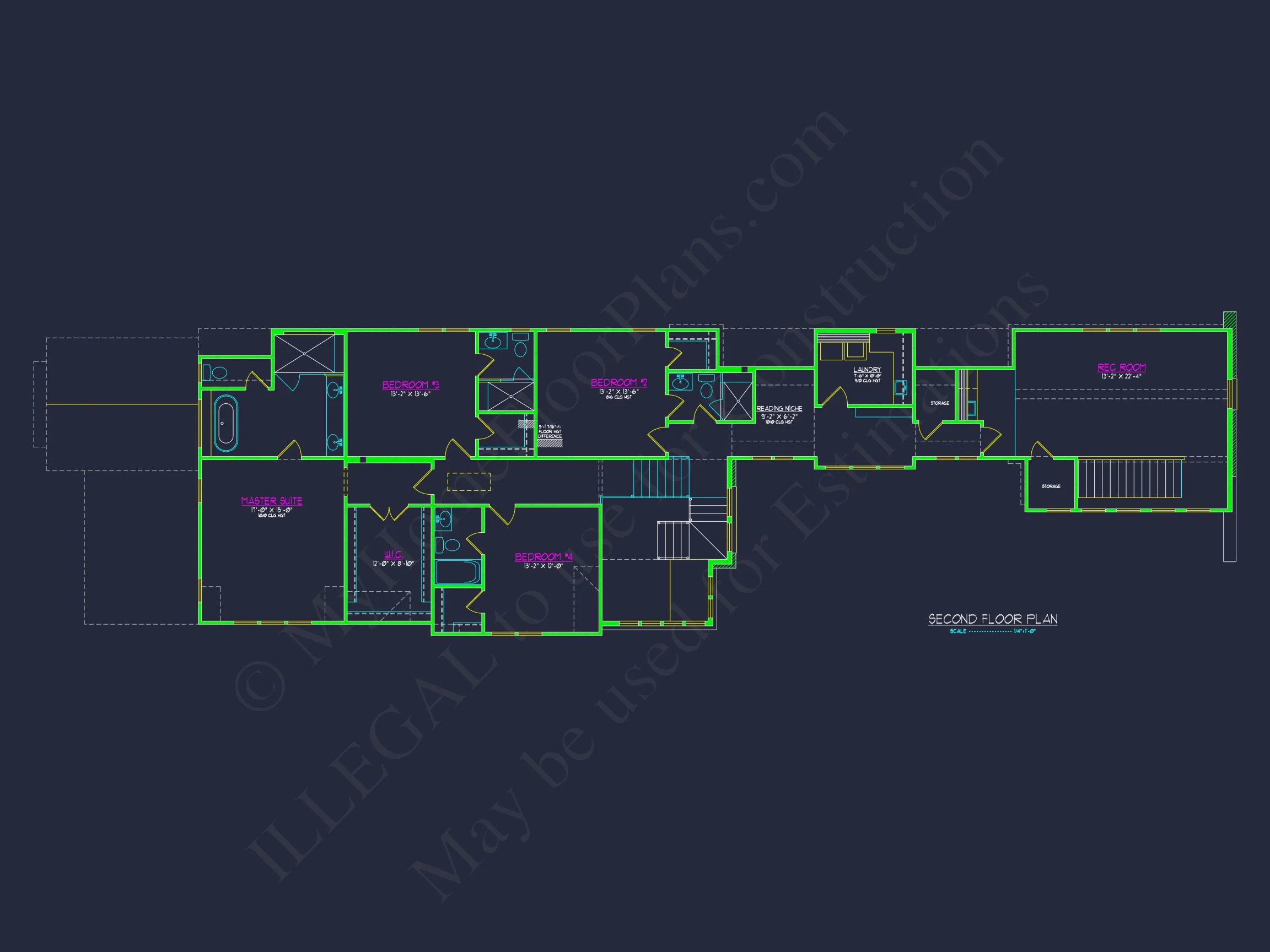 Modern house Plan and Blueprint with 2-Story Architecture Designs