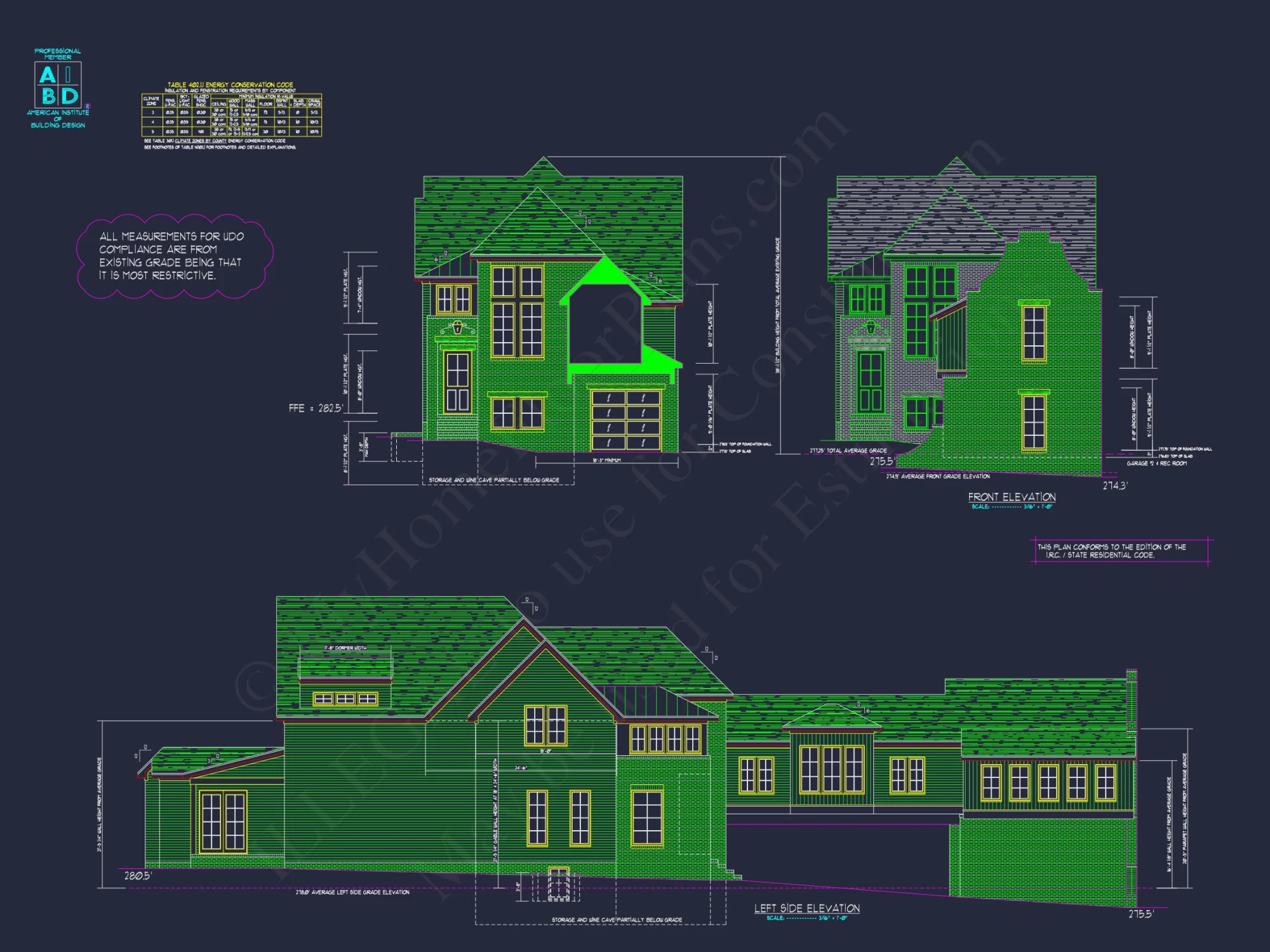 Modern house Plan and Blueprint with 2-Story Architecture Designs