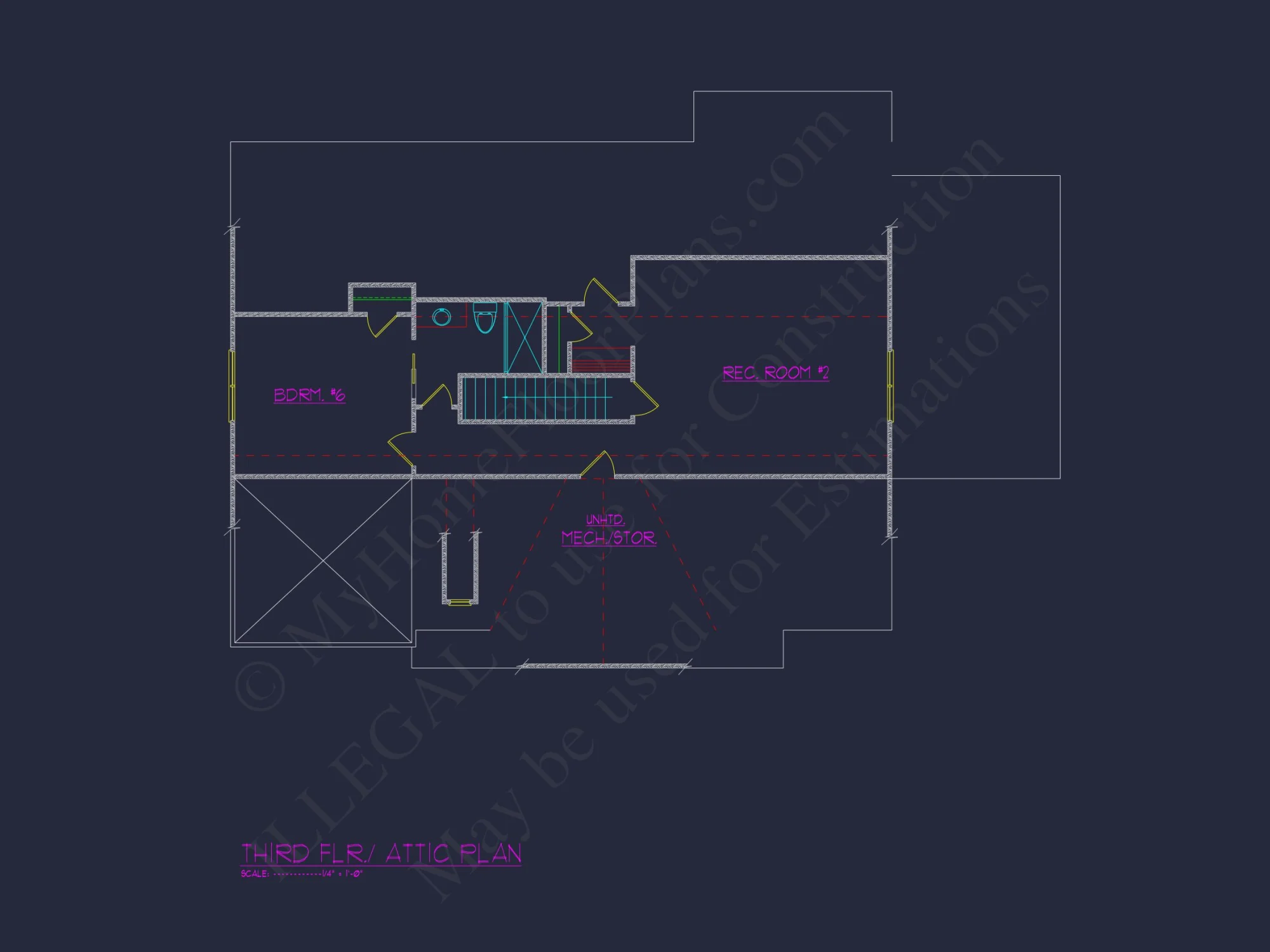 Impressive Modern Suburban house Floor Plan with CAD Design
