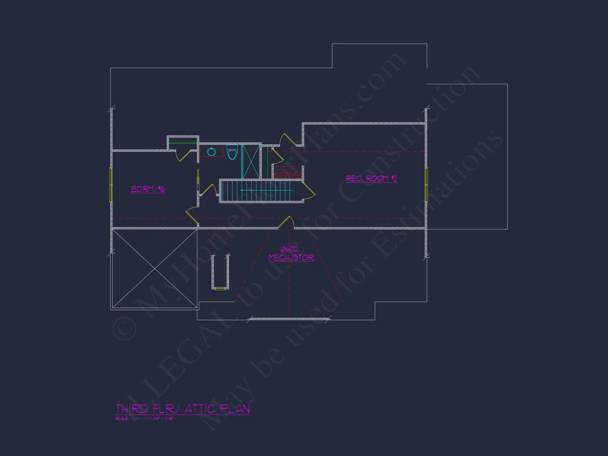 Impressive Modern Suburban house Floor Plan with CAD Design