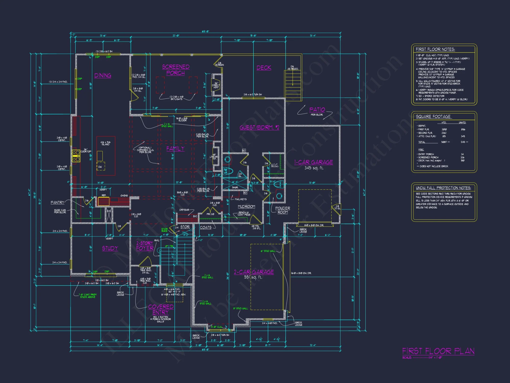 Impressive Modern Suburban house Floor Plan with CAD Design