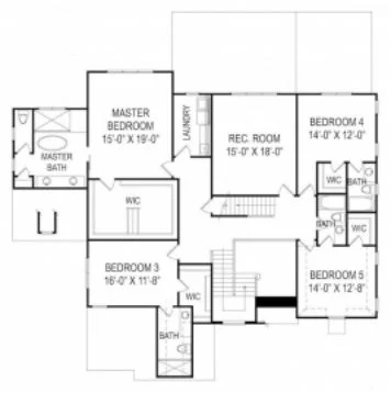 Impressive Modern Suburban house Floor Plan with CAD Design
