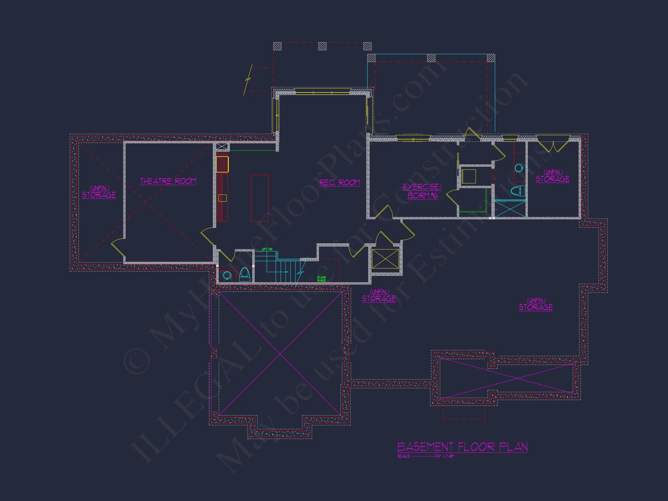 20-1473 HOUSE PLAN - Luxury Multi-Level House Plan with Detailed CAD Designs 18 Luxury Multi-Level house Plan with Detailed CAD Designs