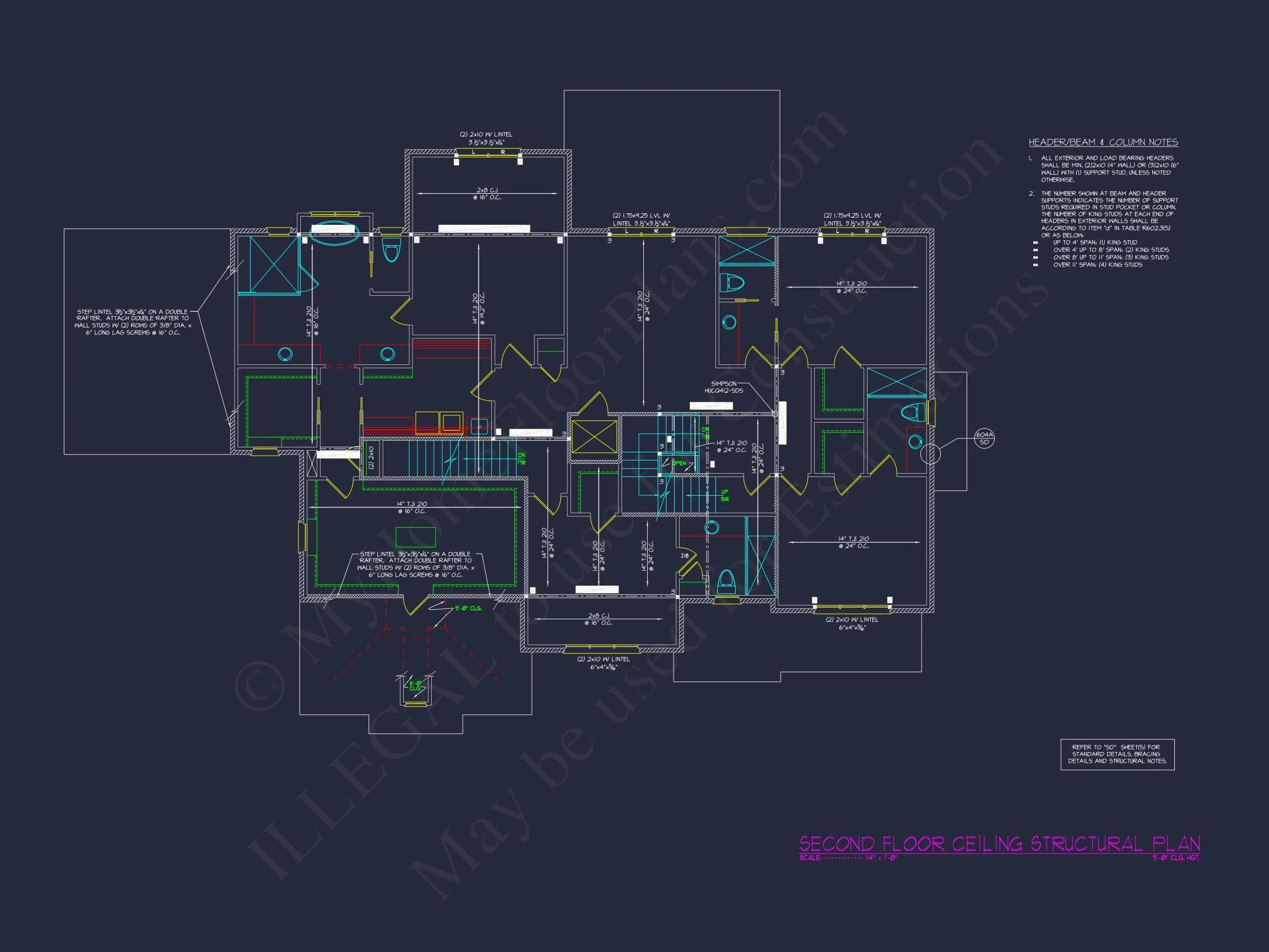20-1473 HOUSE PLAN - Luxury Multi-Level House Plan with Detailed CAD Designs 17 Luxury Multi-Level house Plan with Detailed CAD Designs