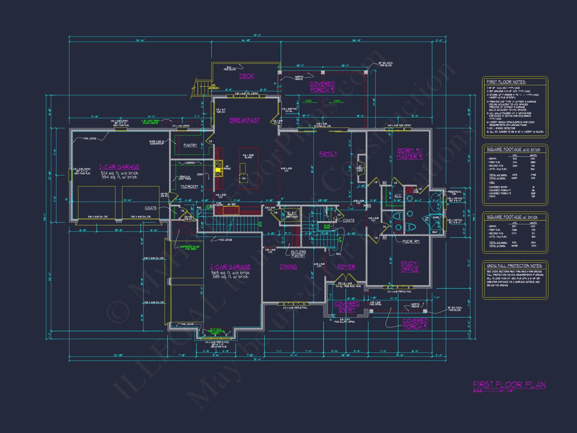 Luxury Multi-Level house Plan with Detailed CAD Designs