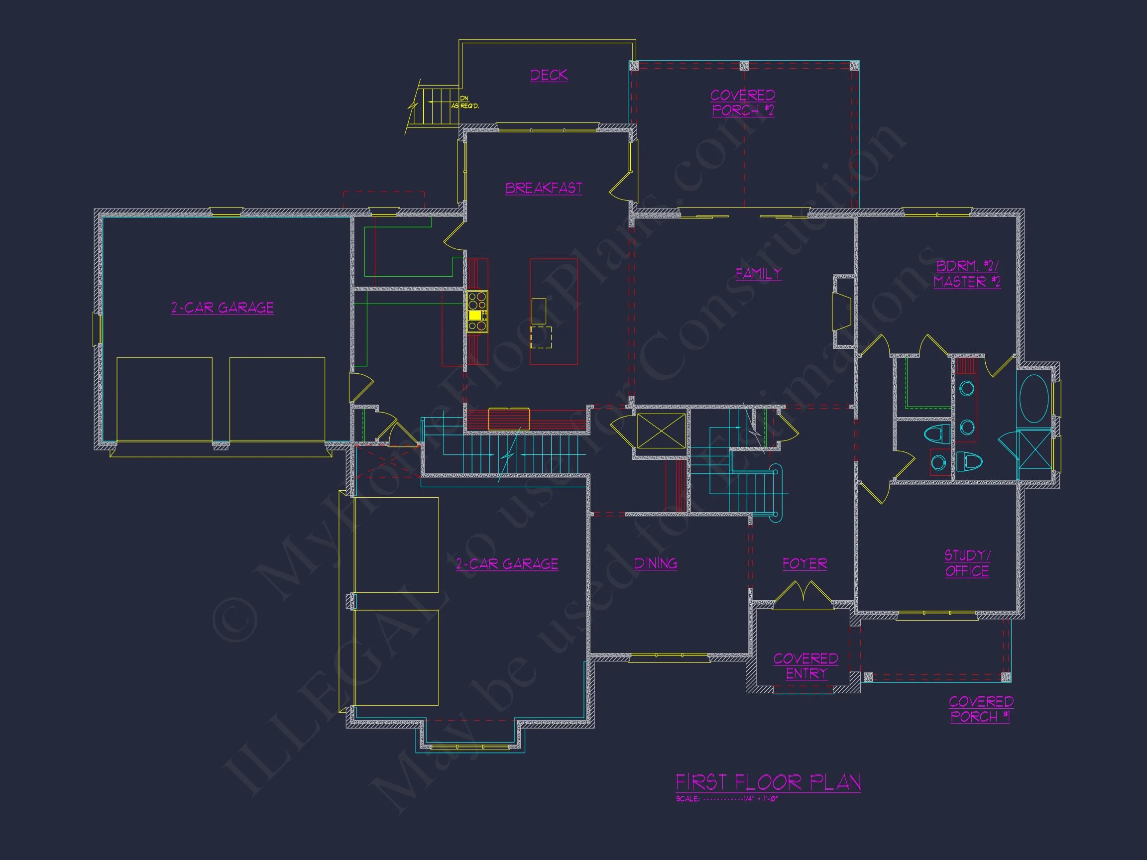 20-1473 HOUSE PLAN - Luxury Multi-Level House Plan with Detailed CAD Designs 9 Luxury Multi-Level house Plan with Detailed CAD Designs