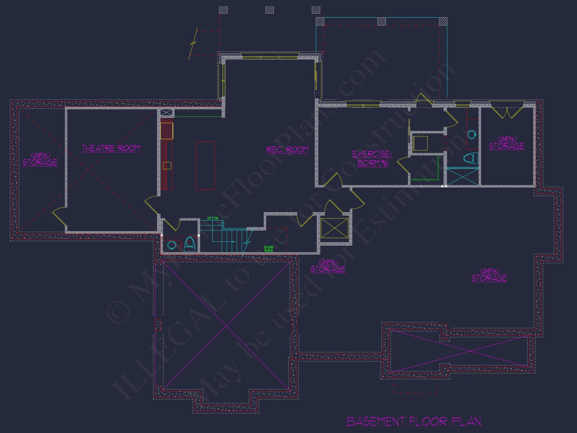 Luxury Multi-Level house Plan with Detailed CAD Designs