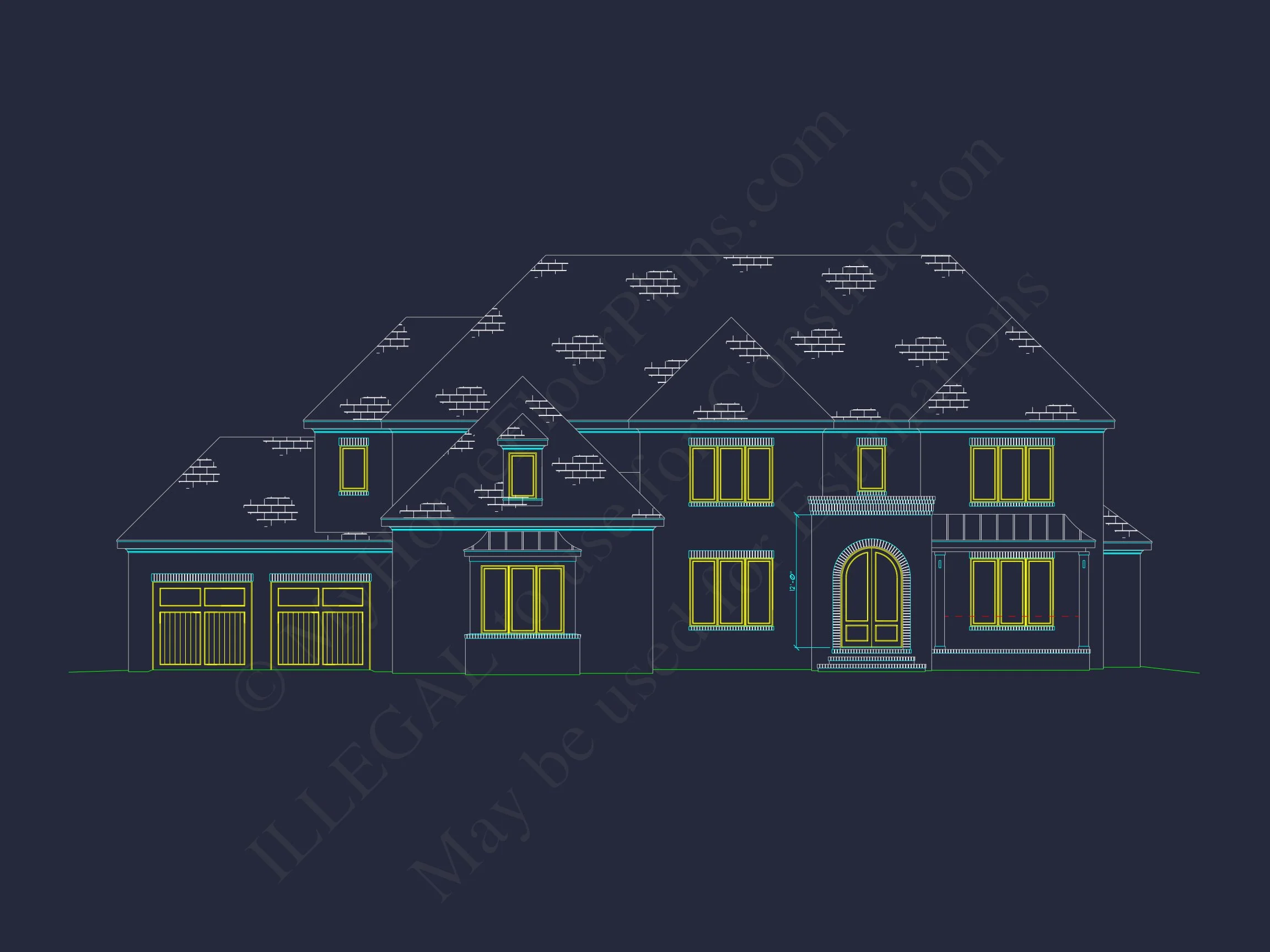 20-1473 HOUSE PLAN - Luxury Multi-Level House Plan with Detailed CAD Designs 5 Luxury Multi-Level house Plan with Detailed CAD Designs