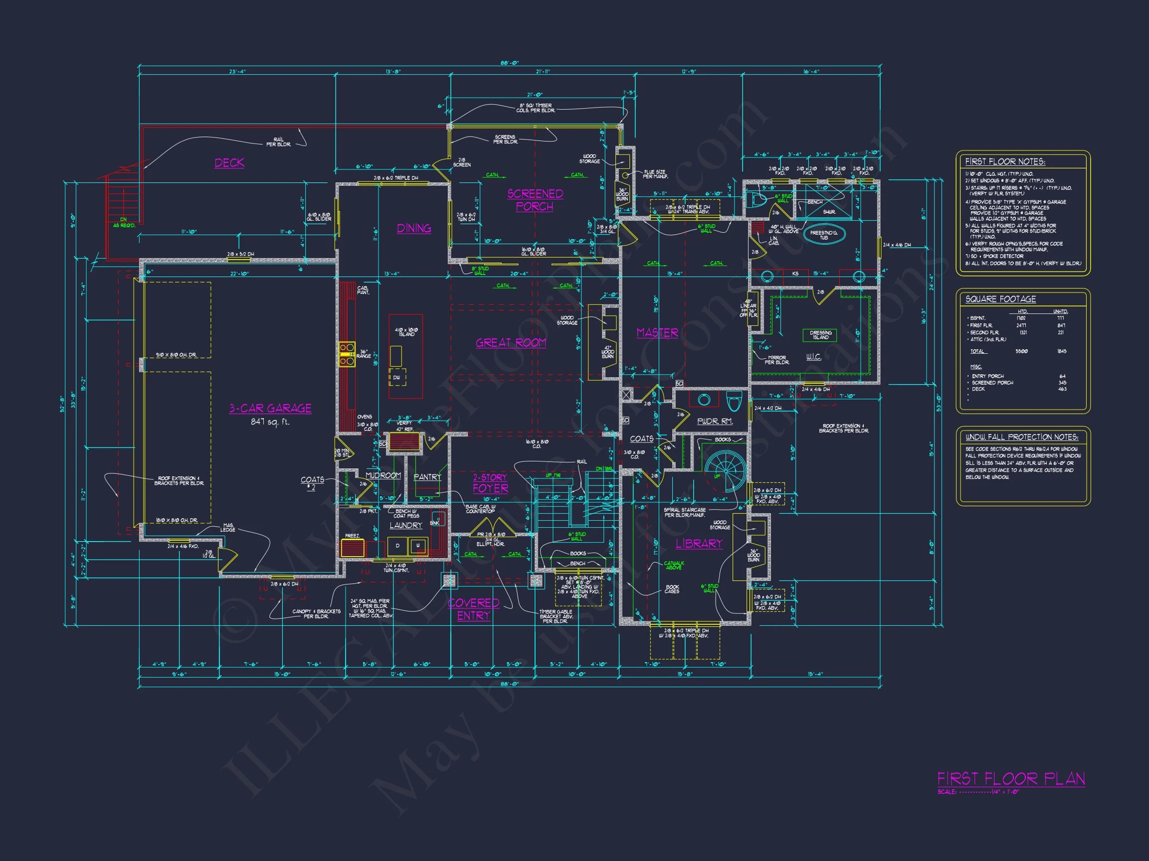 A Luxurious 5, 500 Sq. Ft. Tudor-Style house Plan with Detailed CAD Blueprints
