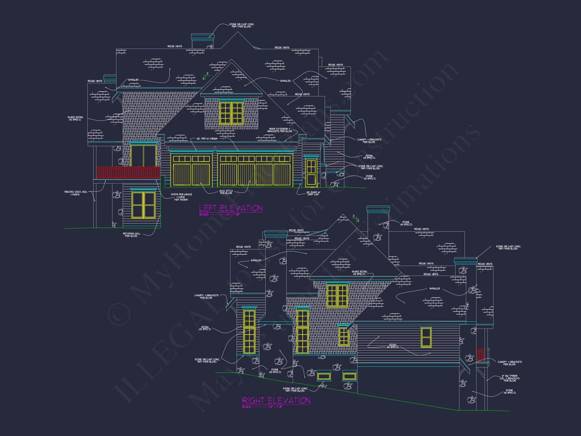 A Luxurious 5, 500 Sq. Ft. Tudor-Style house Plan with Detailed CAD Blueprints