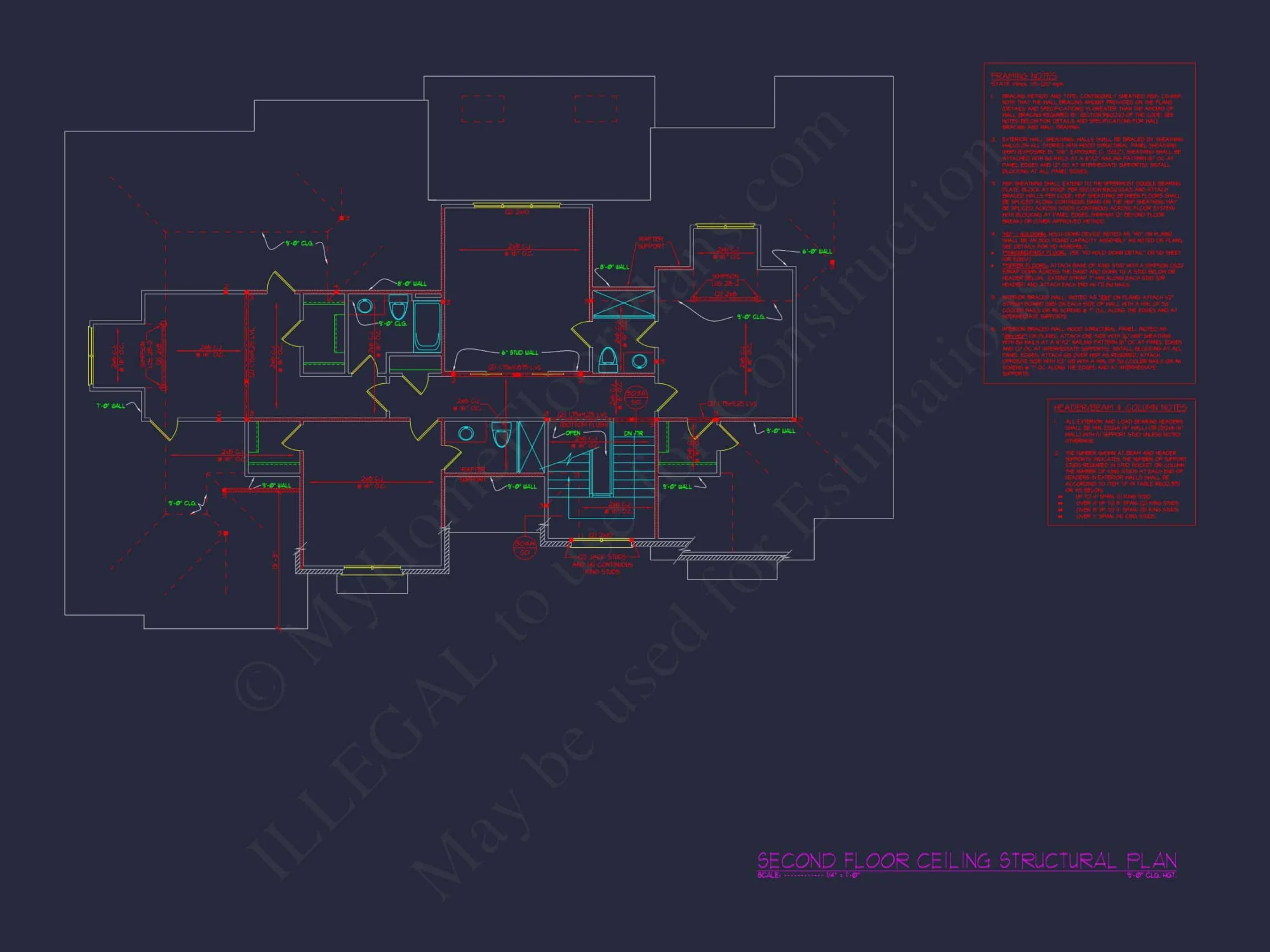 Elegant Traditional house Plan with 3 Floors and CAD Design