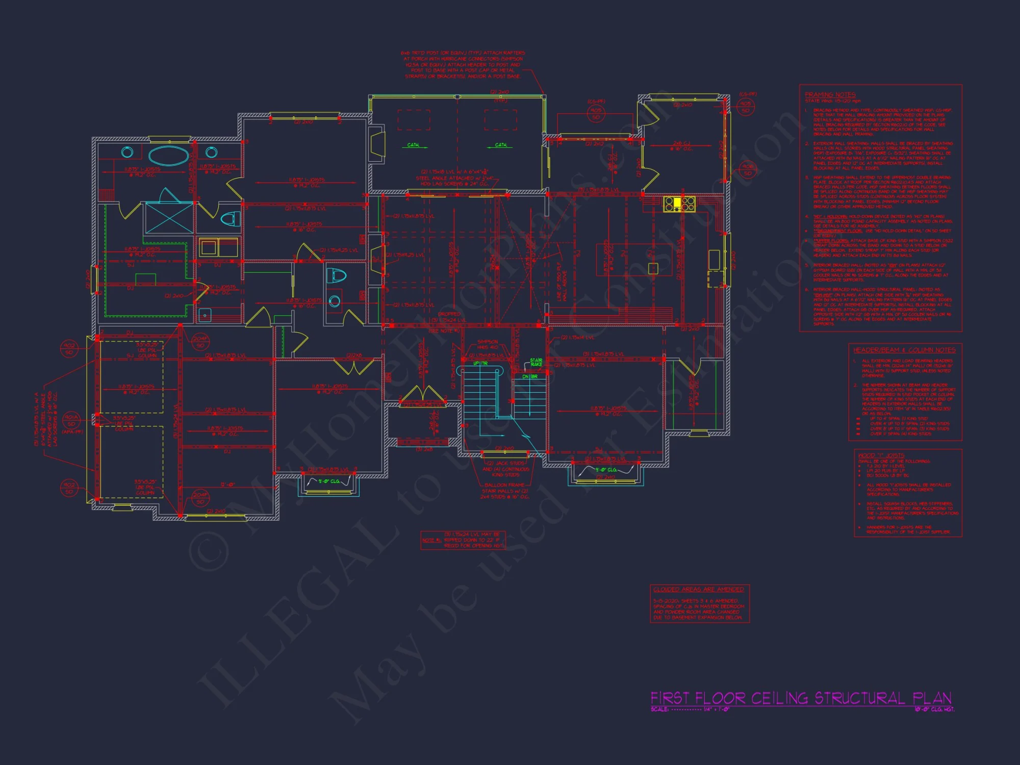 Elegant Traditional house Plan with 3 Floors and CAD Design