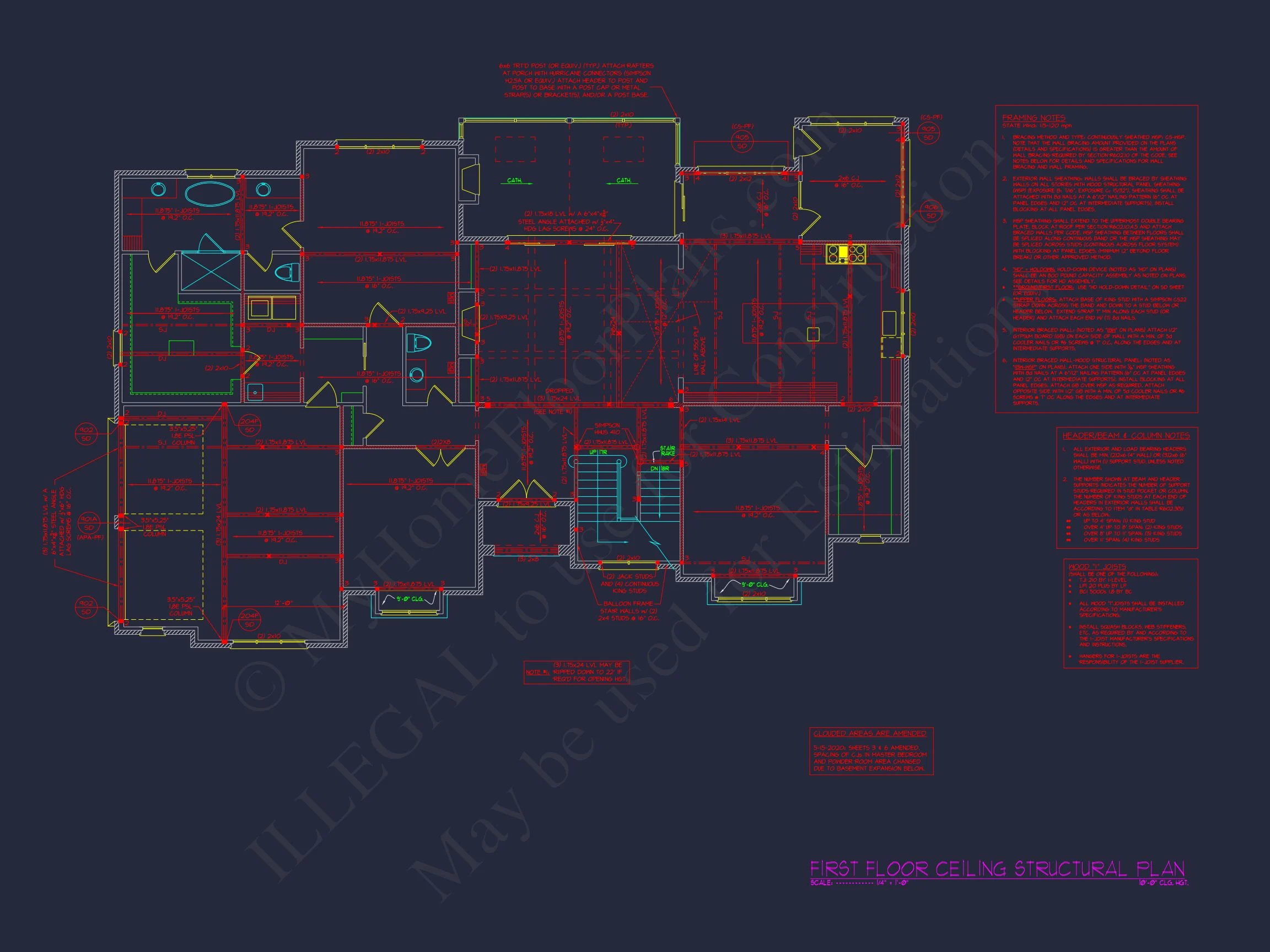 Elegant Traditional house Plan with 3 Floors and CAD Design