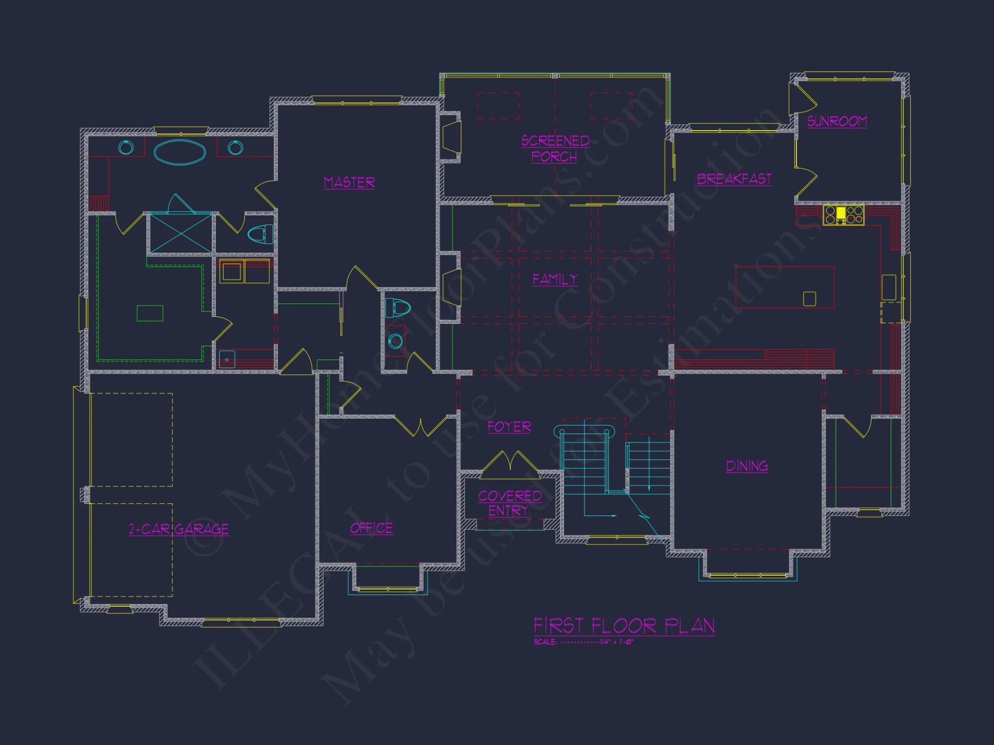 Elegant Traditional house Plan with 3 Floors and CAD Design