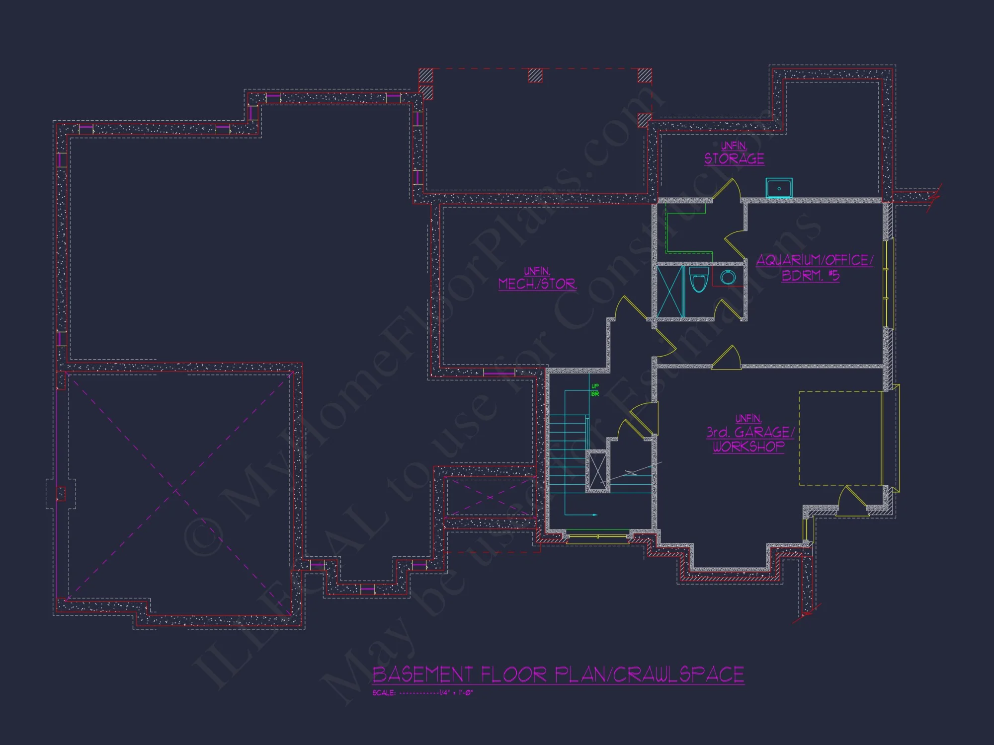 Elegant Traditional house Plan with 3 Floors and CAD Design