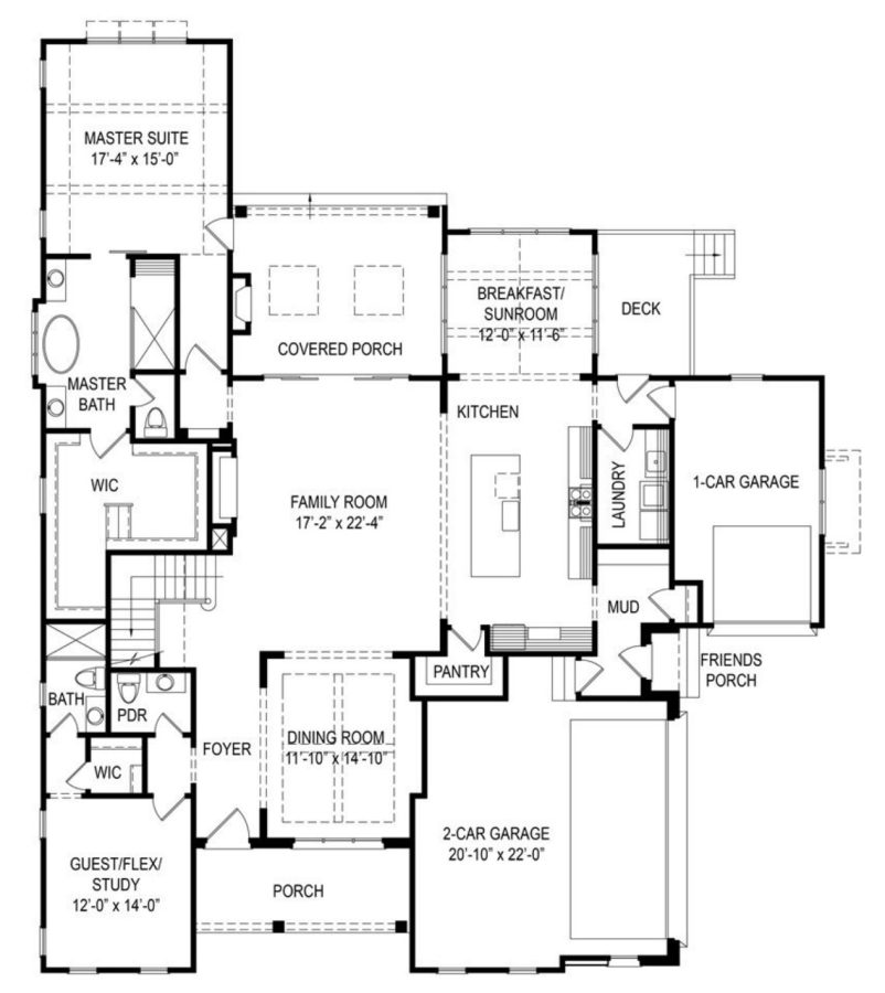 Custom house Design Blueprint: 2.5 Story Floor Plan & CAD Designs