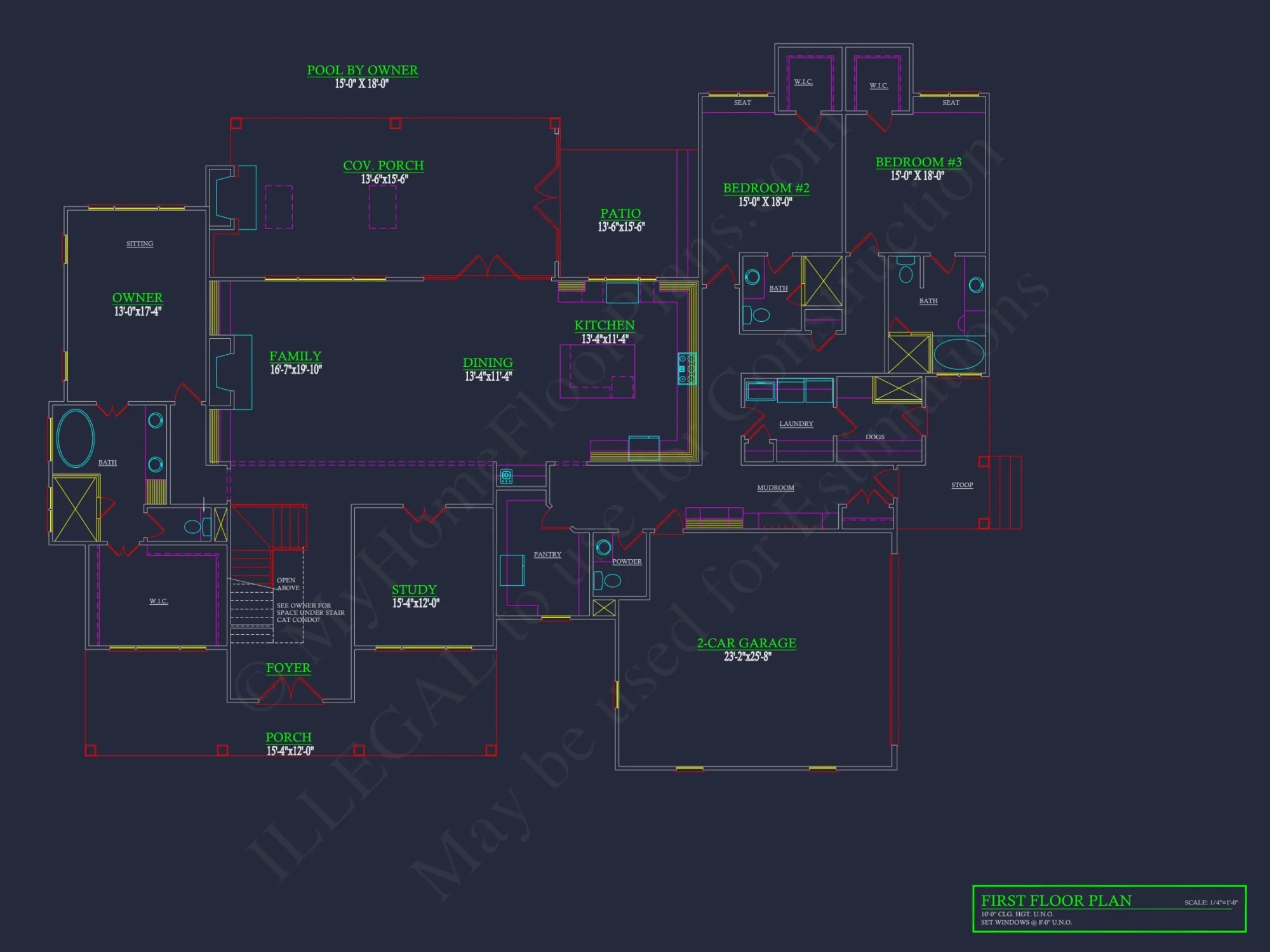 house Plan with Spacious CAD Designs and Architectural Blueprint