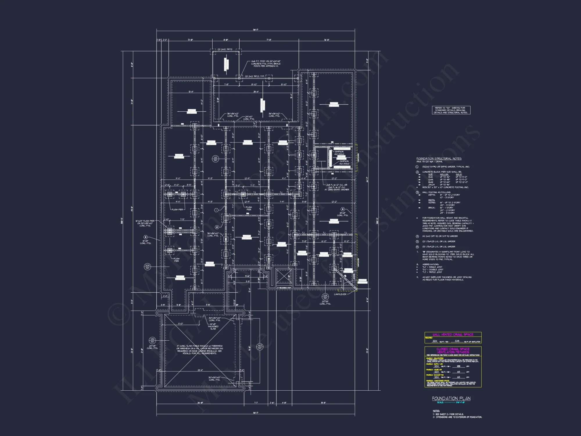 Modern house Floor Plan with CAD Designs and Blueprint Details