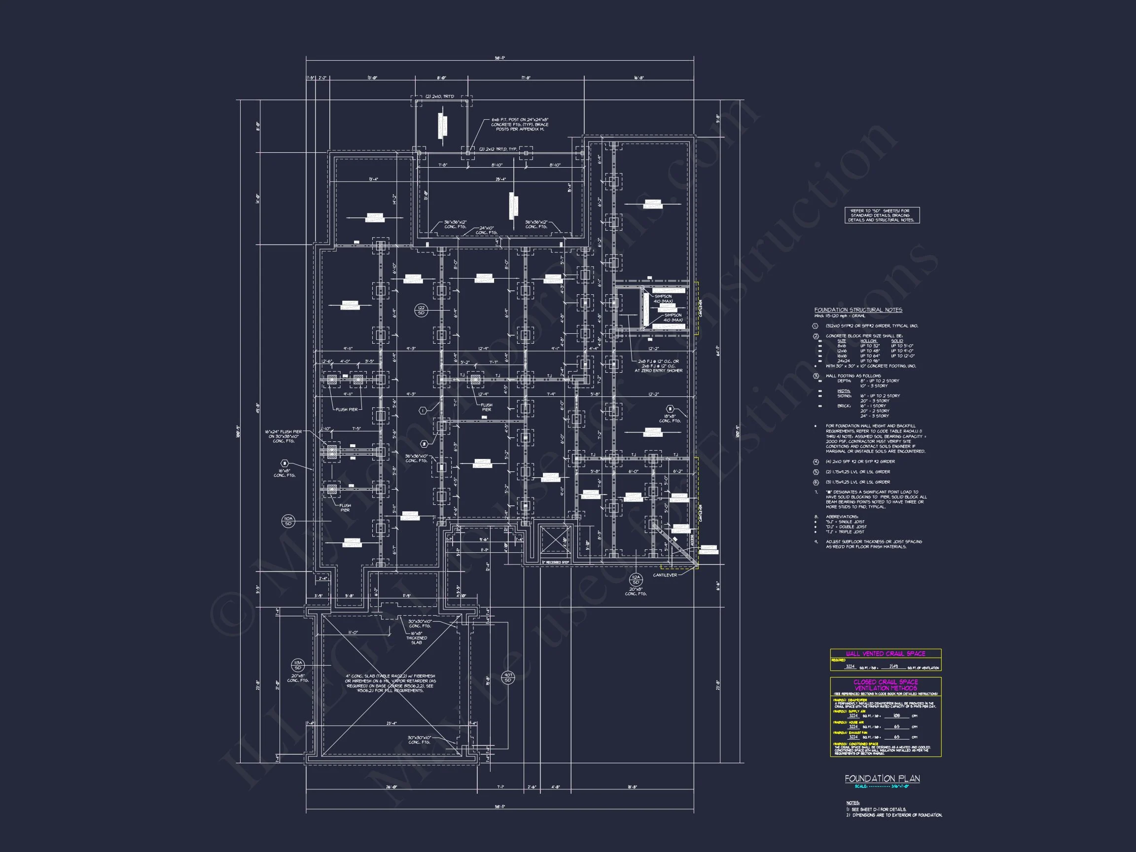 Modern house Floor Plan with CAD Designs and Blueprint Details