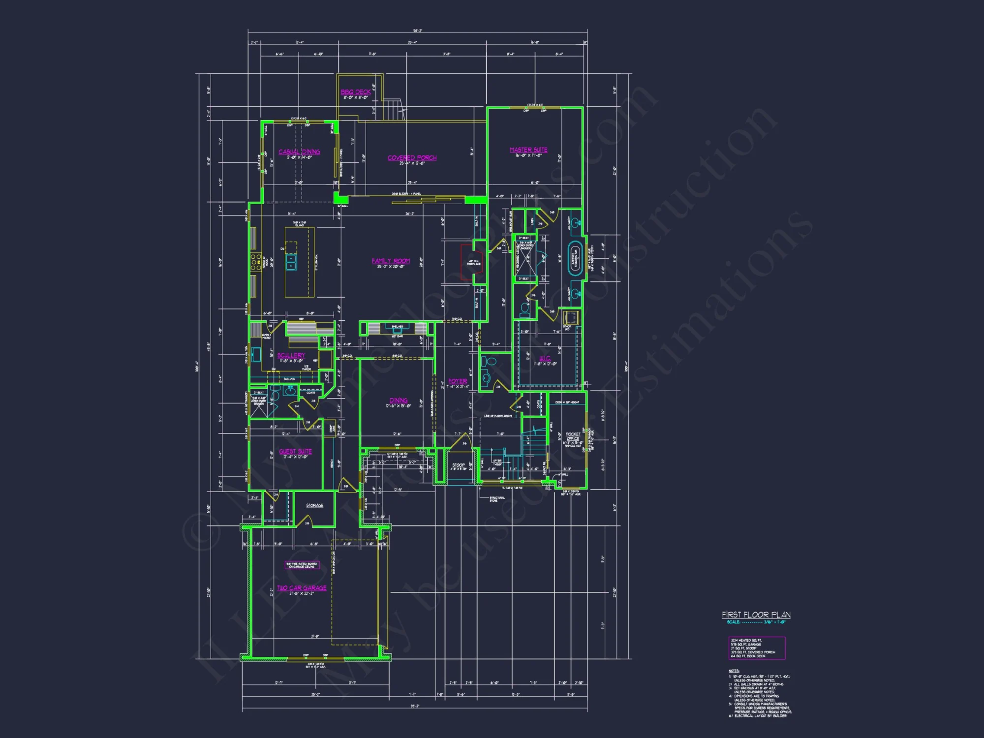 Modern house Floor Plan with CAD Designs and Blueprint Details