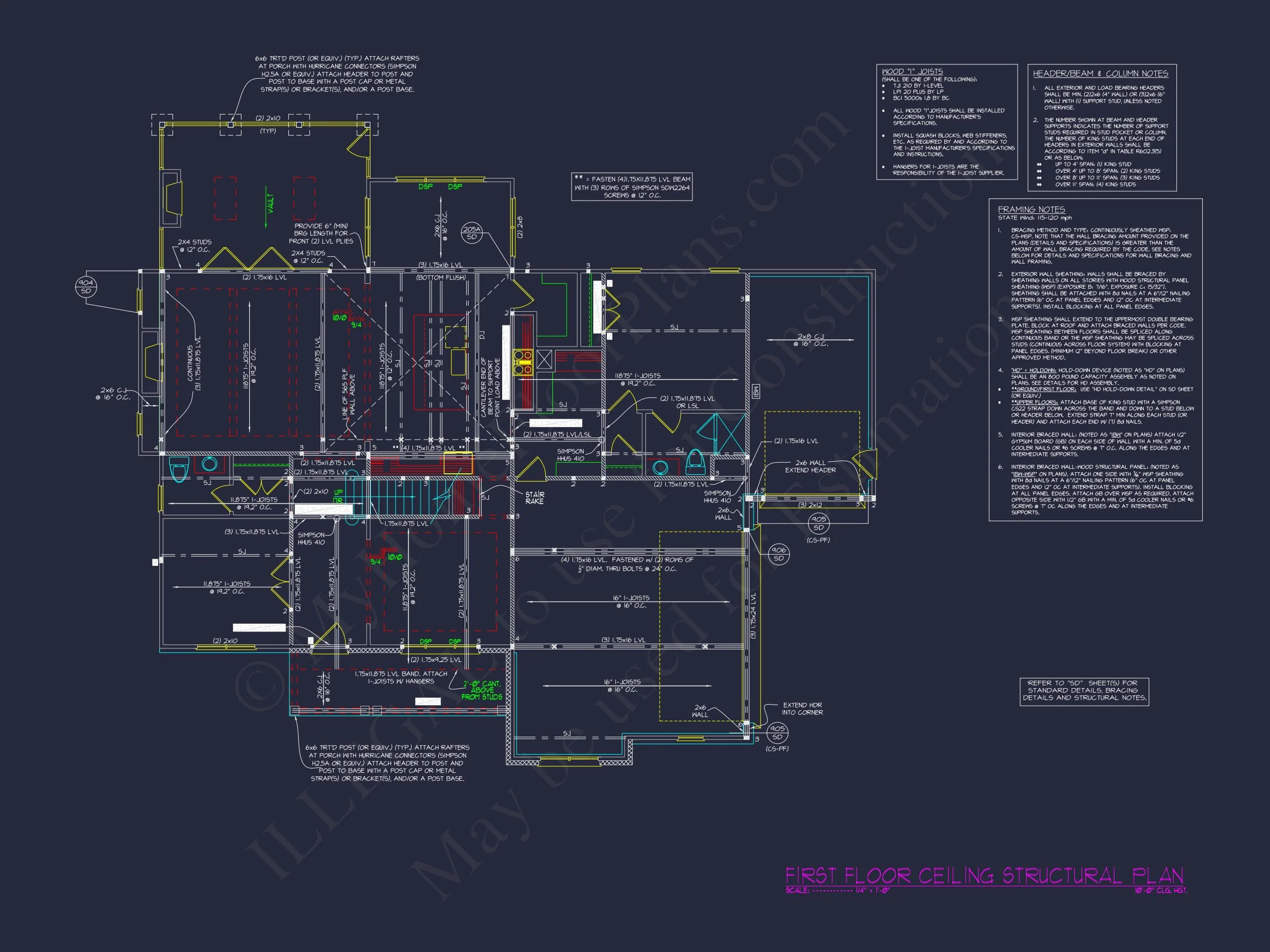 Modern 3-Story house Plan with CAD Architecture and Designs