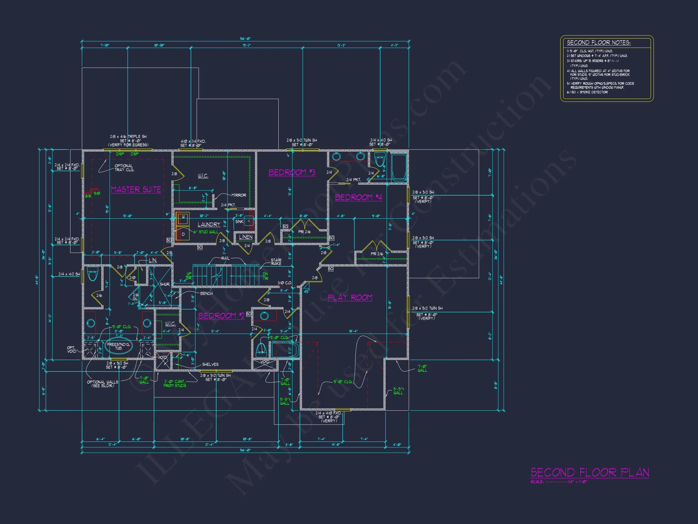 Modern 3-Story house Plan with CAD Architecture and Designs