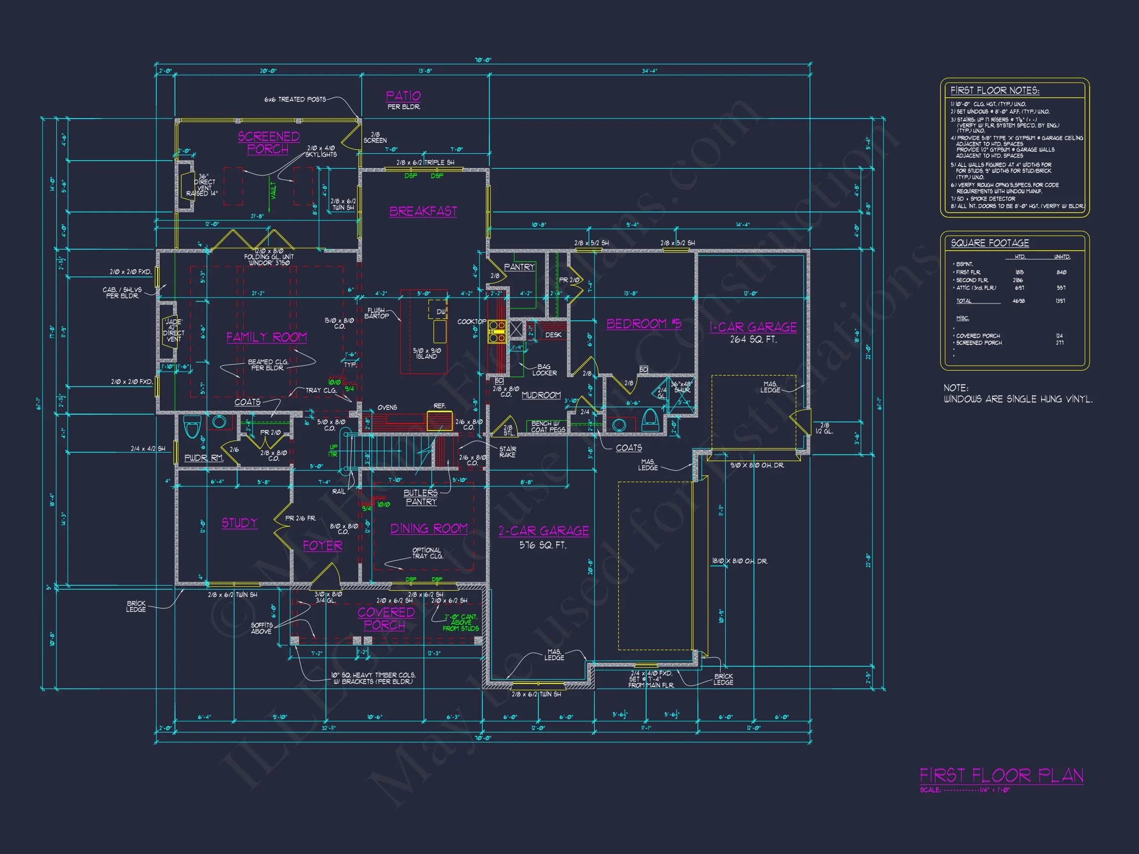 Modern 3-Story house Plan with CAD Architecture and Designs
