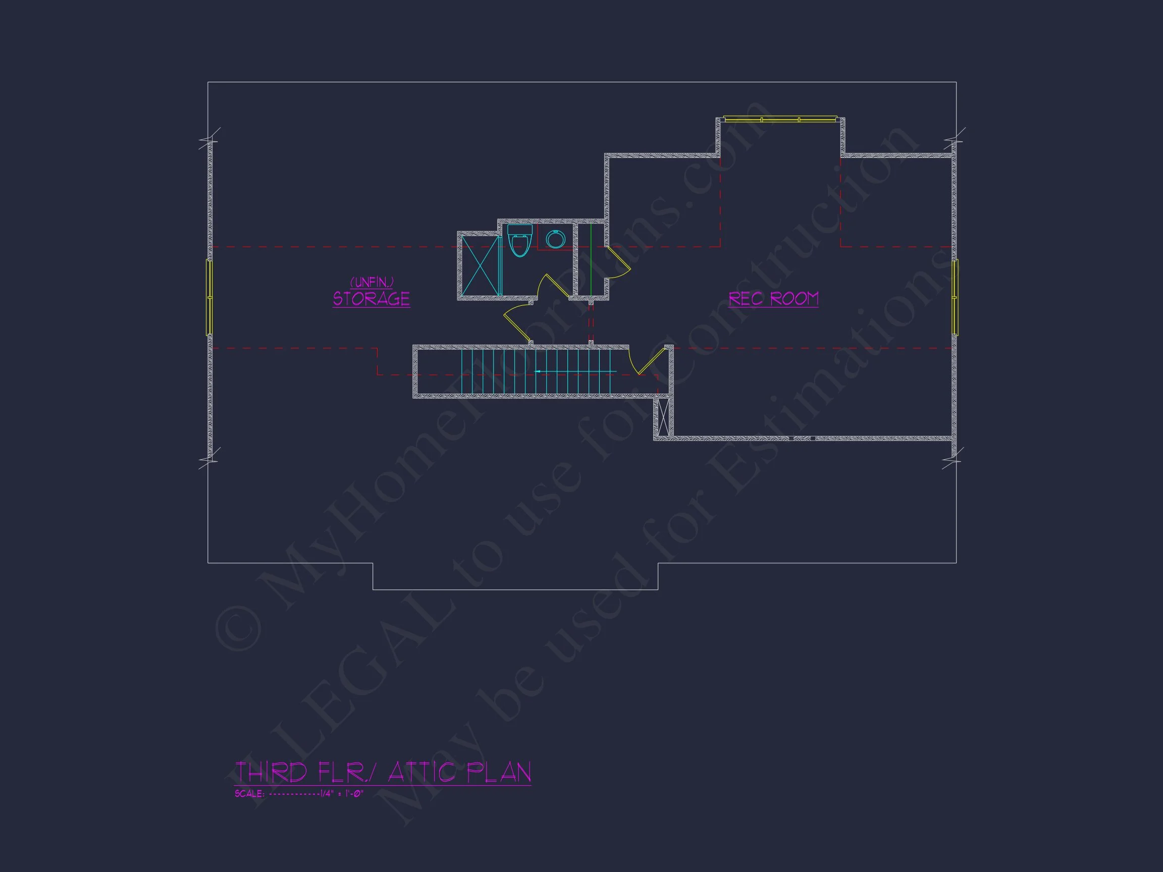 Modern 3-Story house Plan with CAD Architecture and Designs