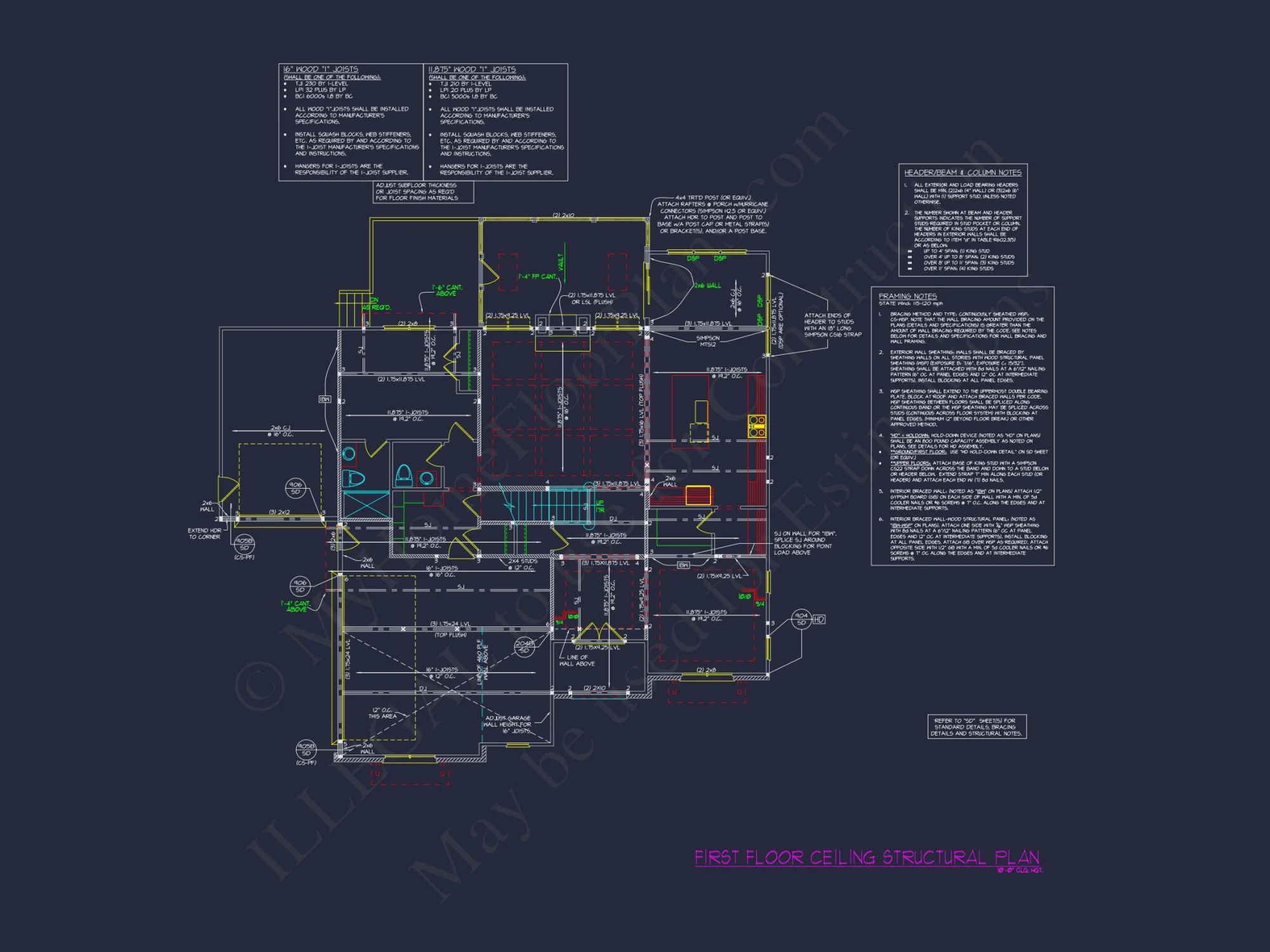 Elegant 3-Story house Plan with 5 Bedrooms and Modern CAD Designs