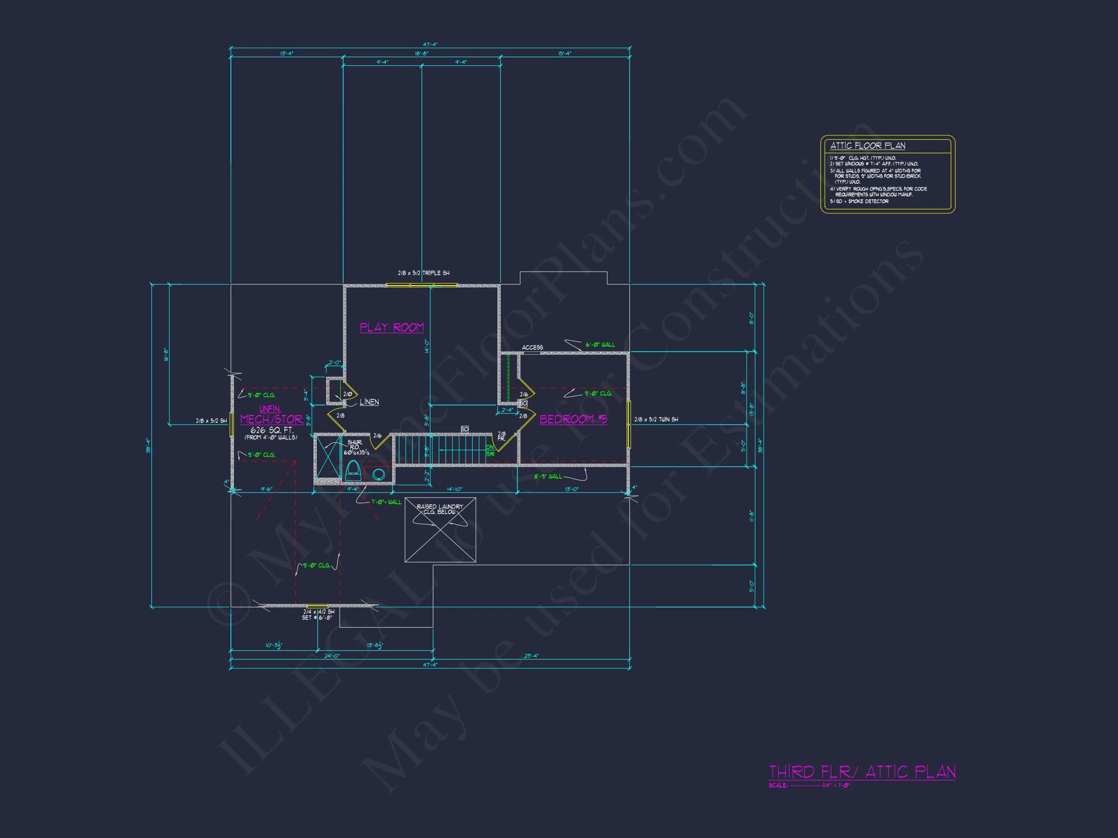 Custom Transitional house Plan with 5 Bedrooms