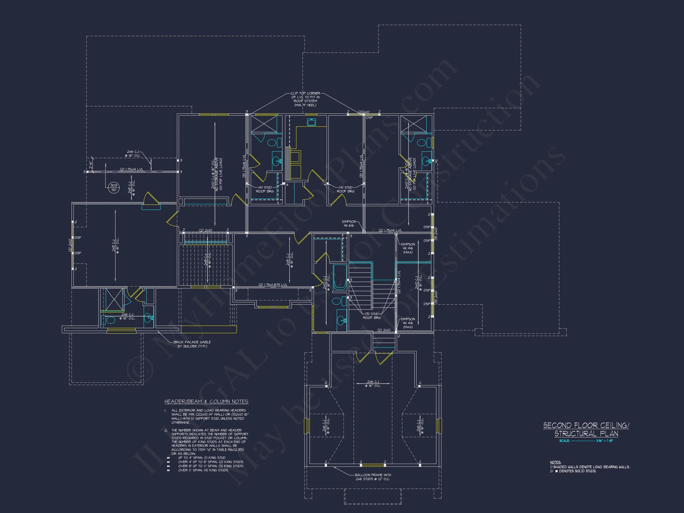 Classic Tudor Floor Plan - house CAD Architecture Design
