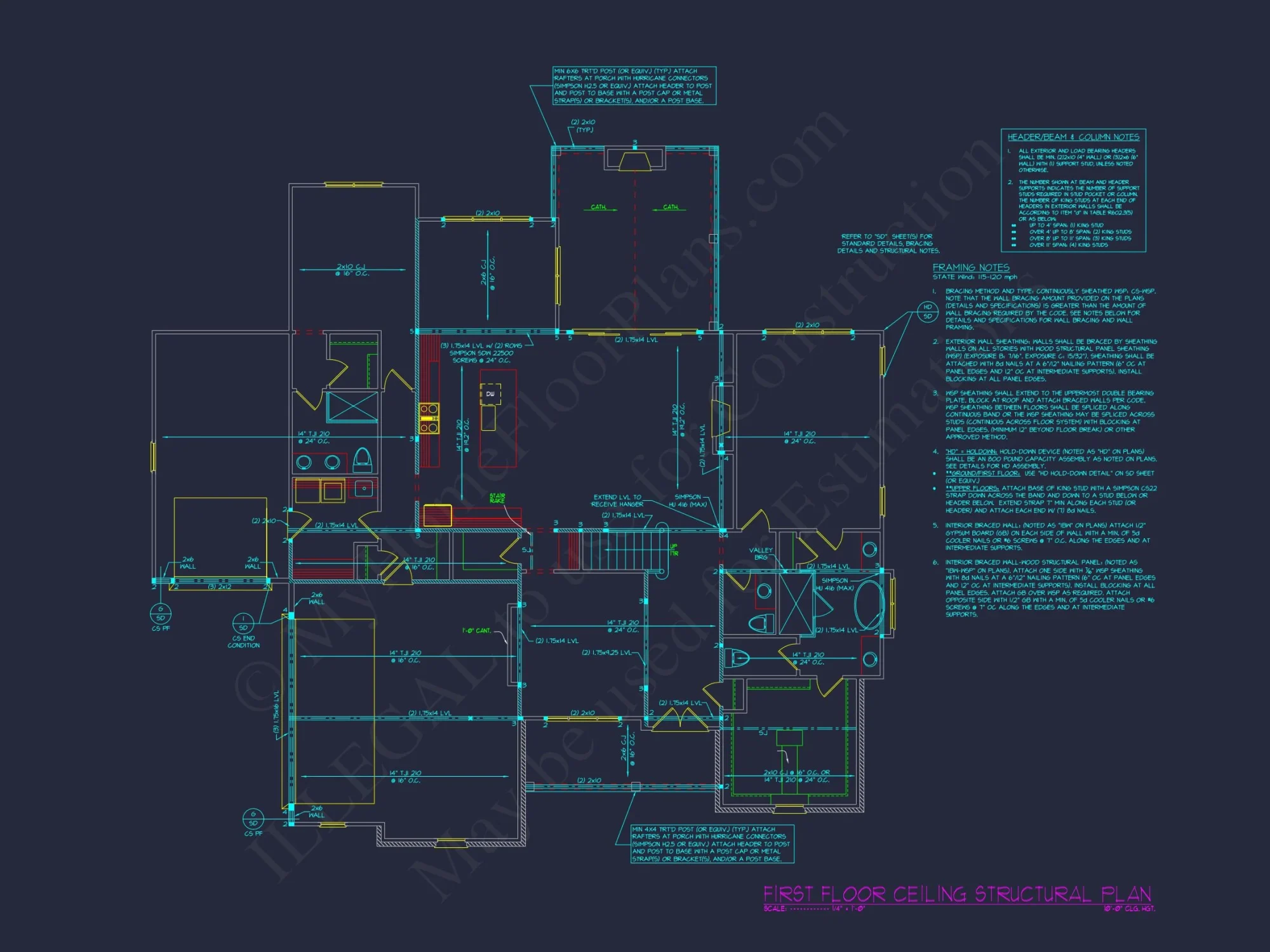 Beautiful house Floor Plan with CAD Designs & Blueprint