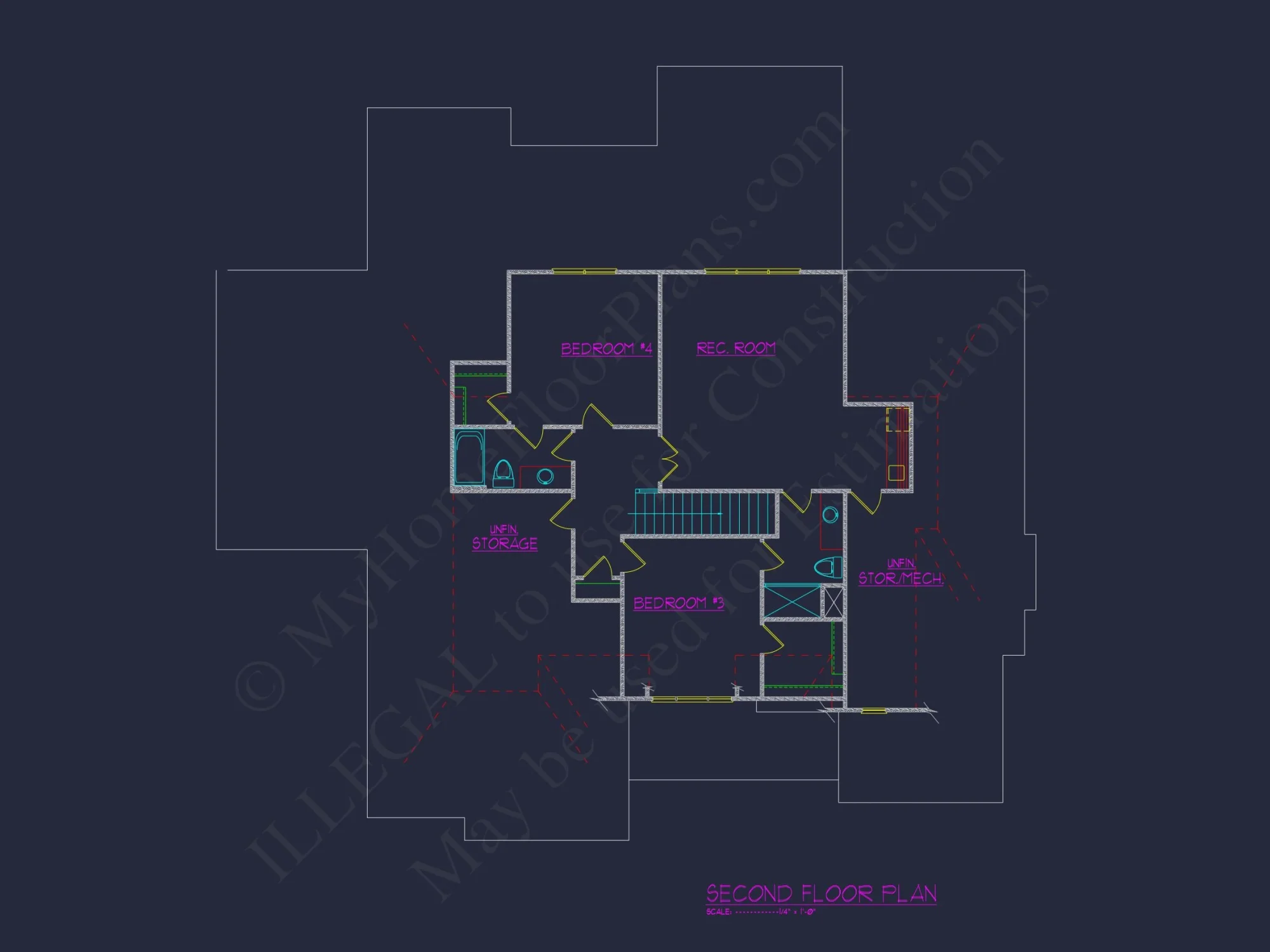 Beautiful house Floor Plan with CAD Designs & Blueprint