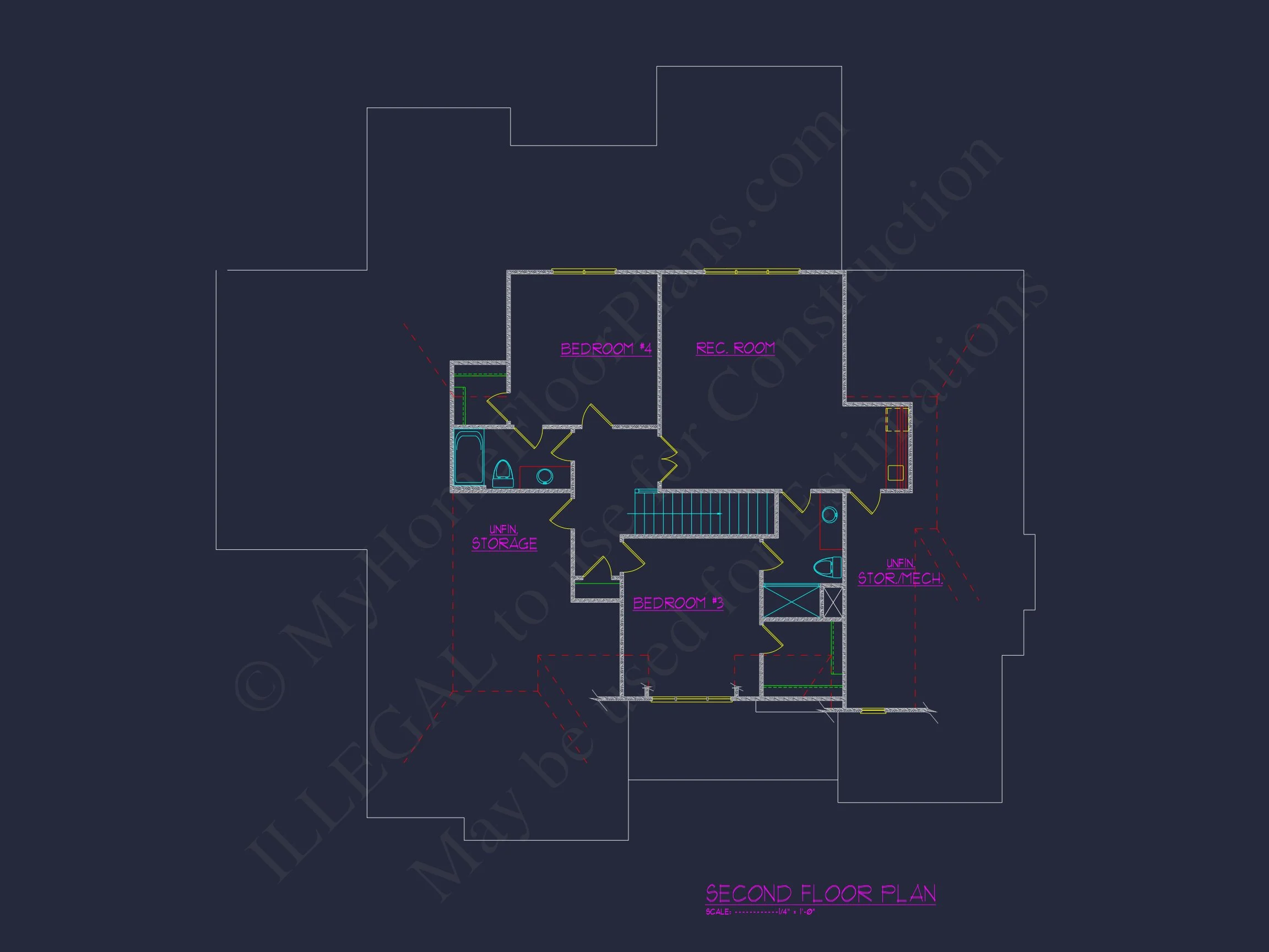 Beautiful house Floor Plan with CAD Designs & Blueprint
