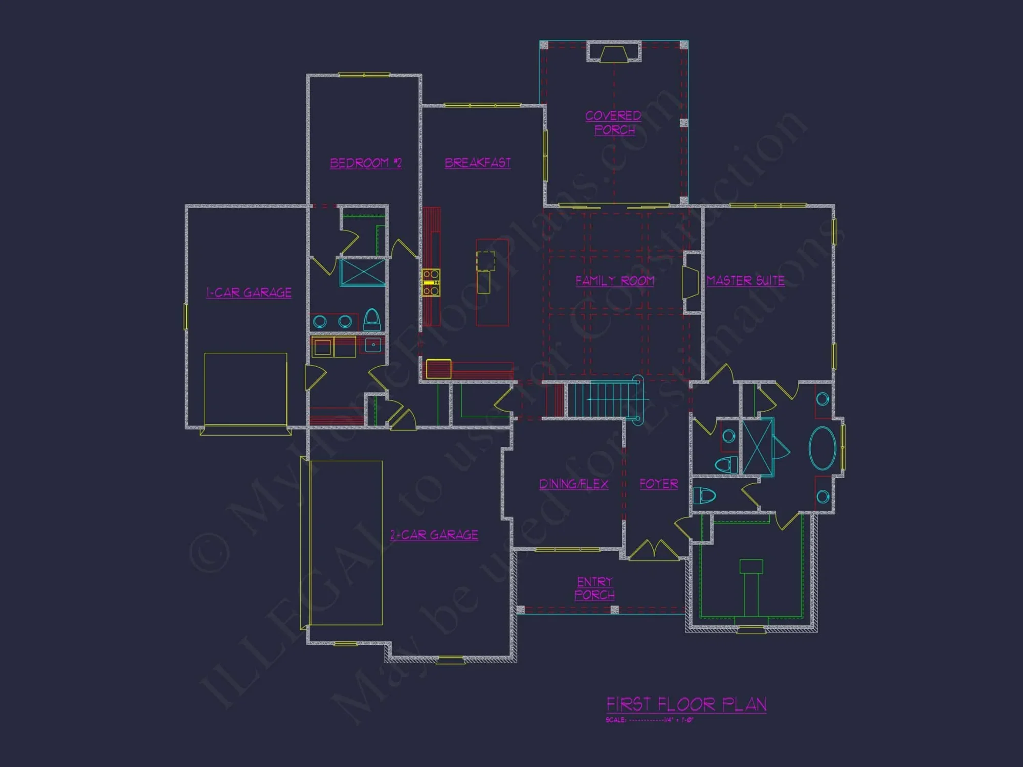 Beautiful house Floor Plan with CAD Designs & Blueprint