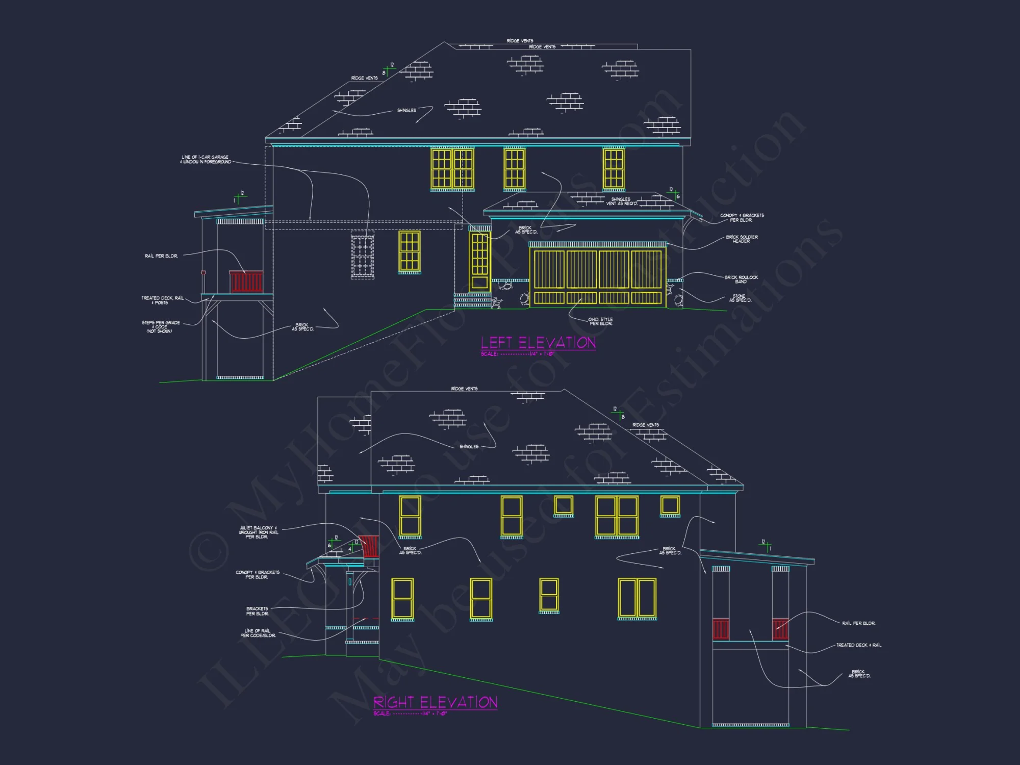 Luxury house Plan with 2-Story Design, CAD & Blueprint Features