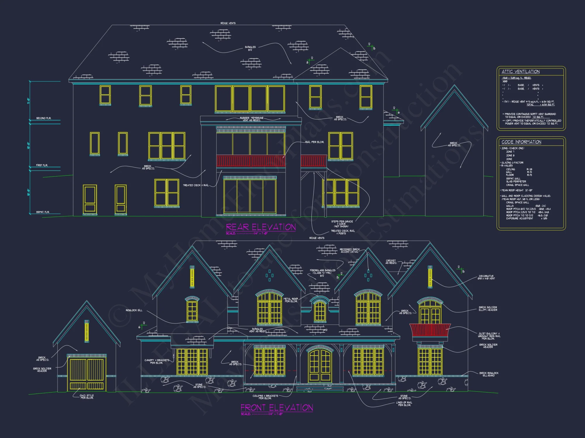 Luxury house Plan with 2-Story Design, CAD & Blueprint Features