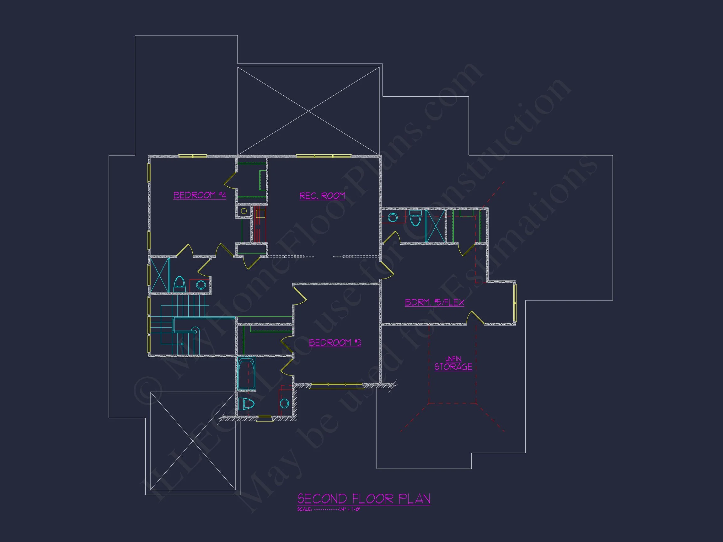 Exquisite house Plan with CAD Blueprint & Floor Designs