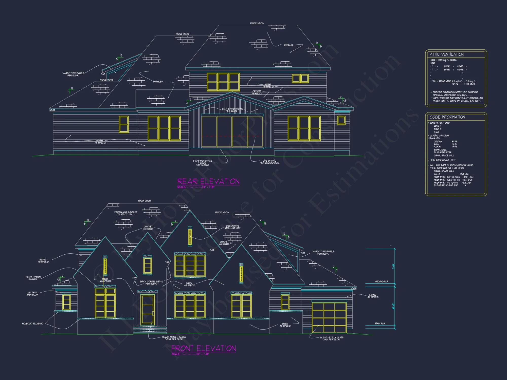 Exquisite house Plan with CAD Blueprint & Floor Designs