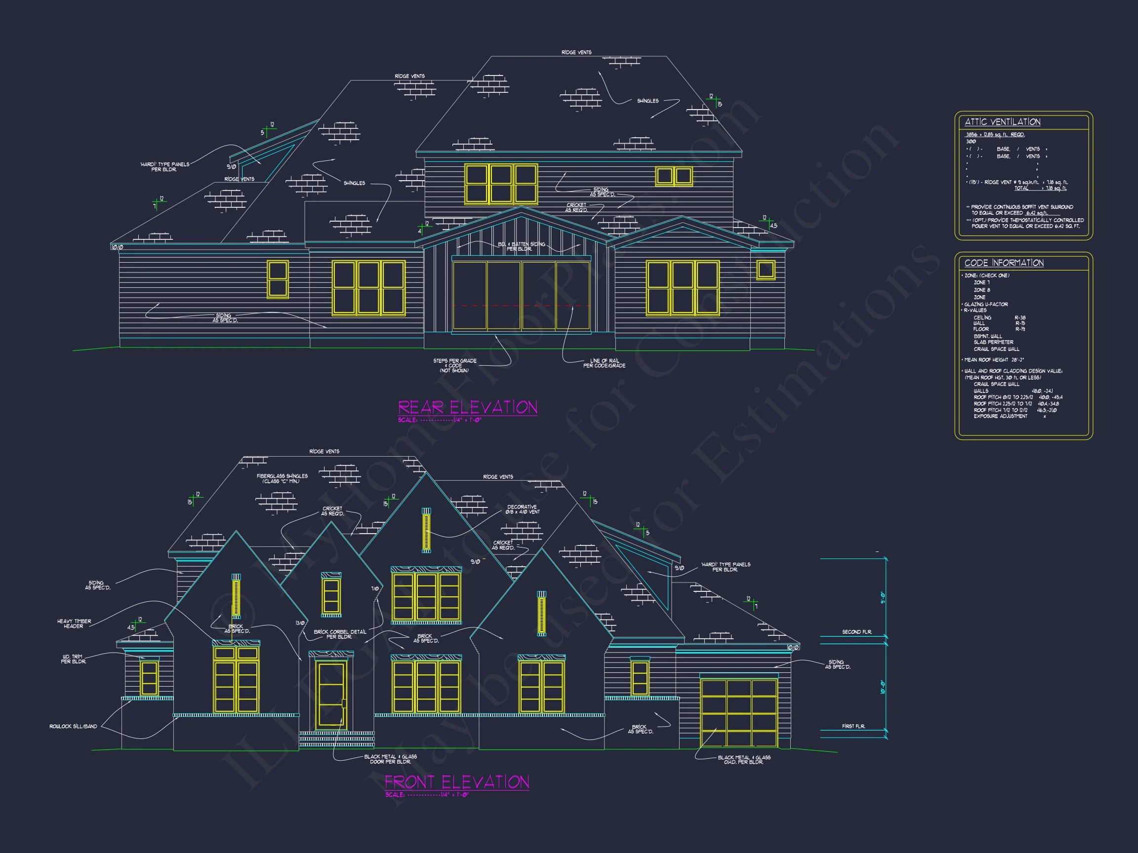 Exquisite house Plan with CAD Blueprint & Floor Designs
