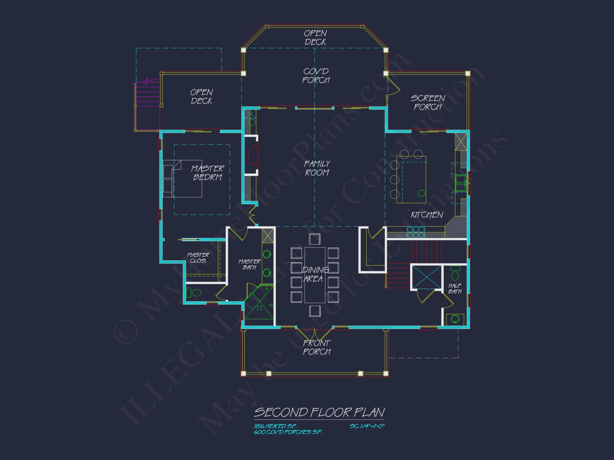Stunning Coastal house Plan with 5 Bedrooms, 3 Floors, and CAD Designs