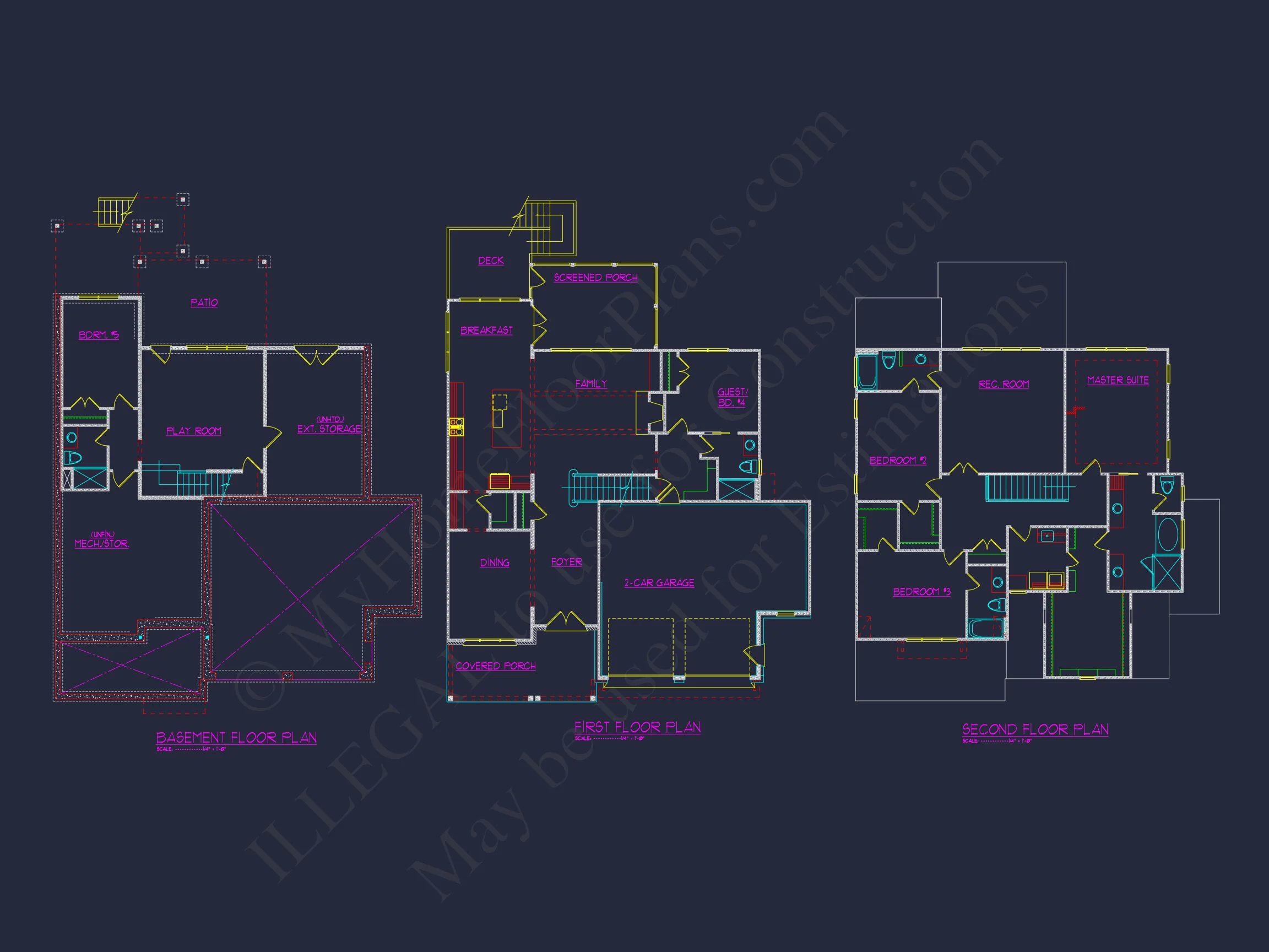 19-2016 HOUSE PLAN - Stunning 5-Bedroom House Plan with Blueprint, CAD, and Designs 4 Stunning 5-Bedroom house Plan with Blueprint, CAD, and Designs