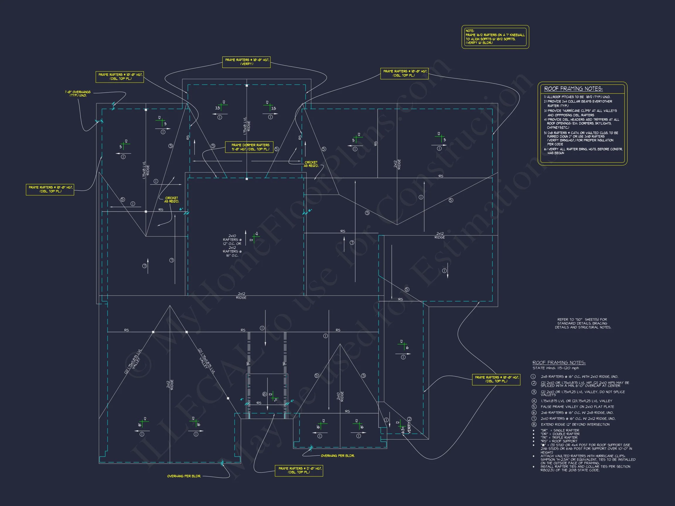 19-1996 HOUSE PLAN - Modern House Floor Plan with 5 Bedrooms, CAD Blueprint Designs 11 Modern house Floor Plan with 5 Bedrooms, CAD Blueprint Designs