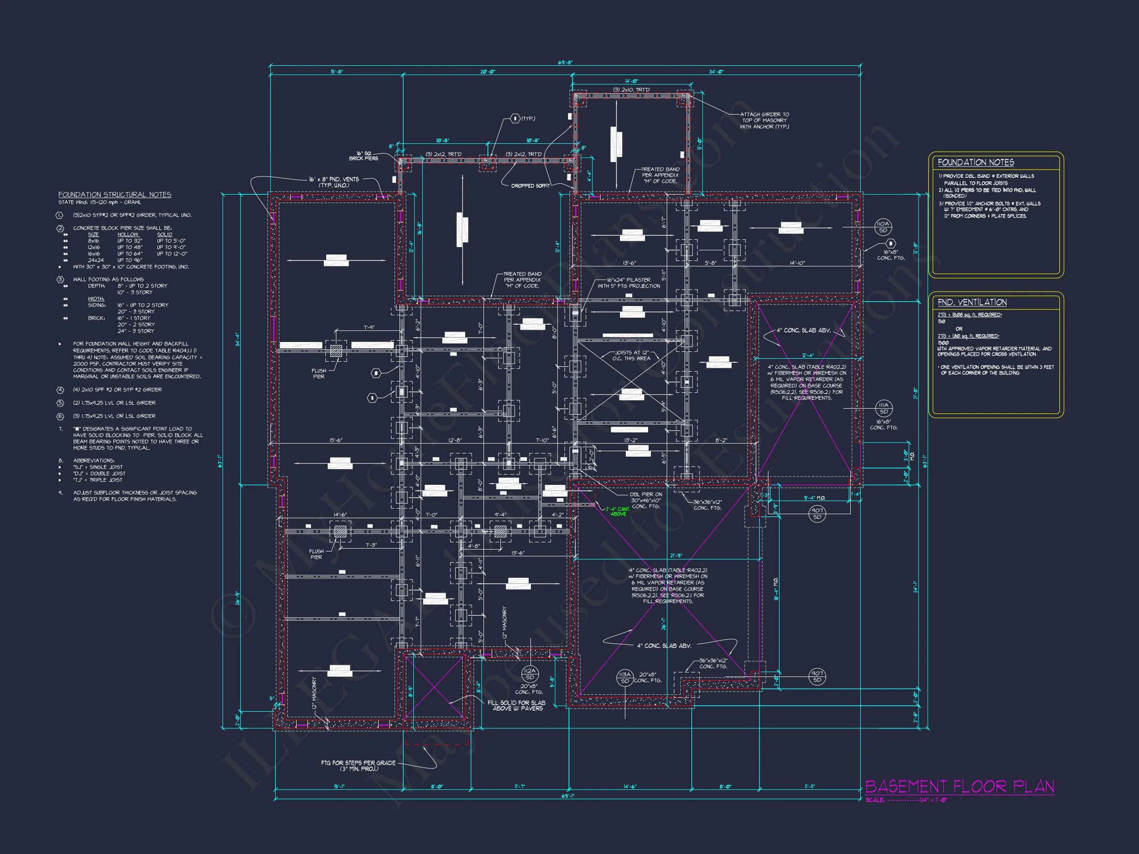 19-1996 HOUSE PLAN - Modern House Floor Plan with 5 Bedrooms, CAD Blueprint Designs 8 Modern house Floor Plan with 5 Bedrooms, CAD Blueprint Designs