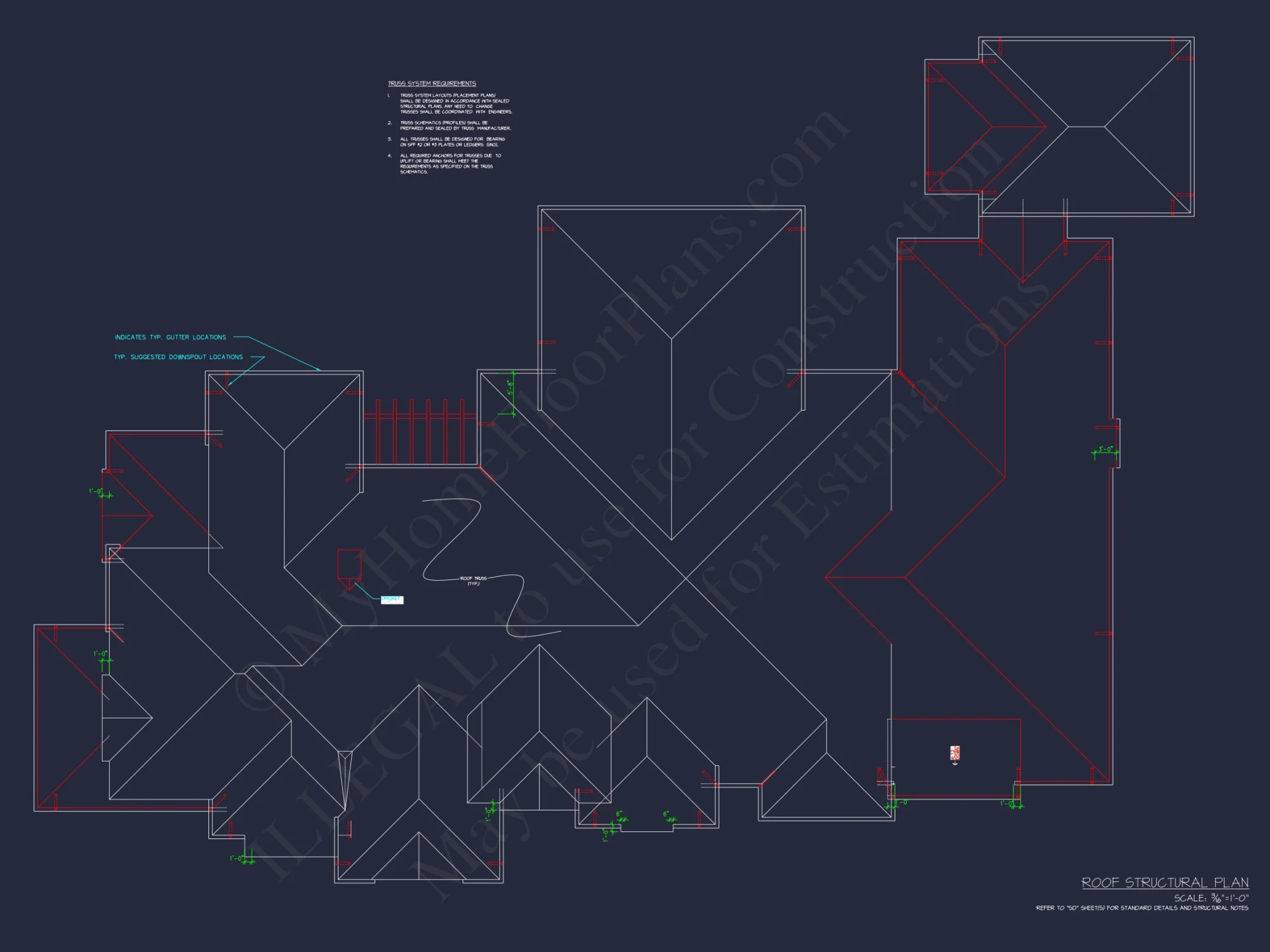 Luxurious house Design Blueprint with CAD Architecture Plans