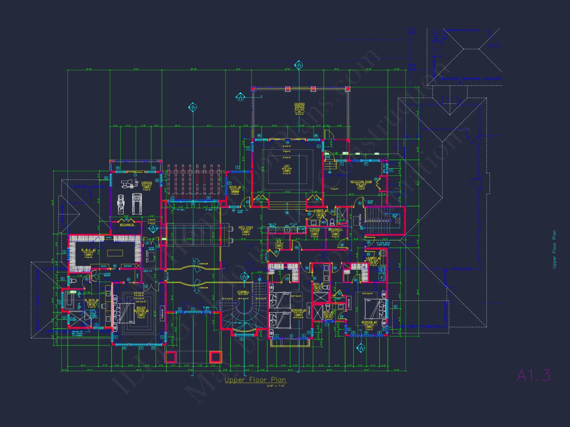 Luxurious house Design Blueprint with CAD Architecture Plans
