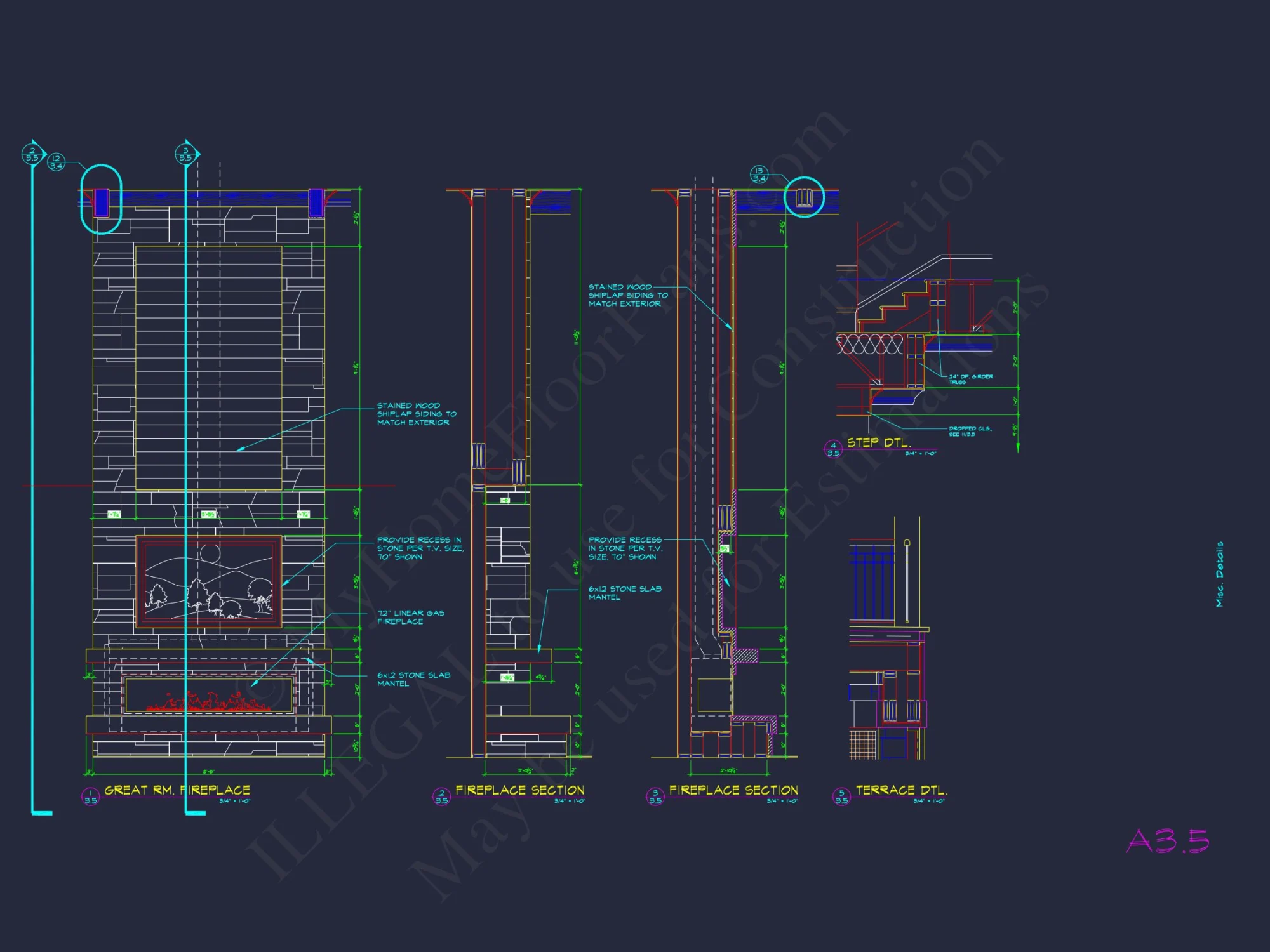 Luxurious house Design Blueprint with CAD Architecture Plans