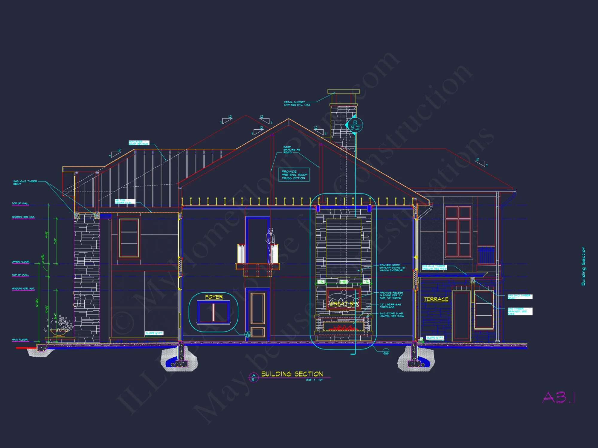 Luxurious house Design Blueprint with CAD Architecture Plans