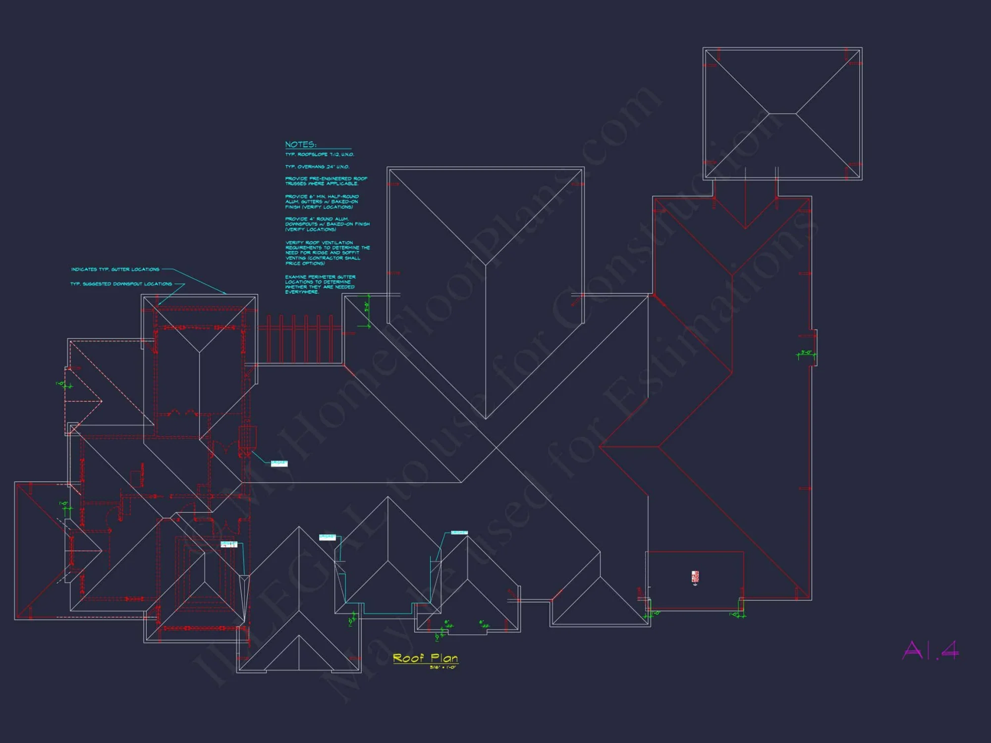 Luxurious house Design Blueprint with CAD Architecture Plans
