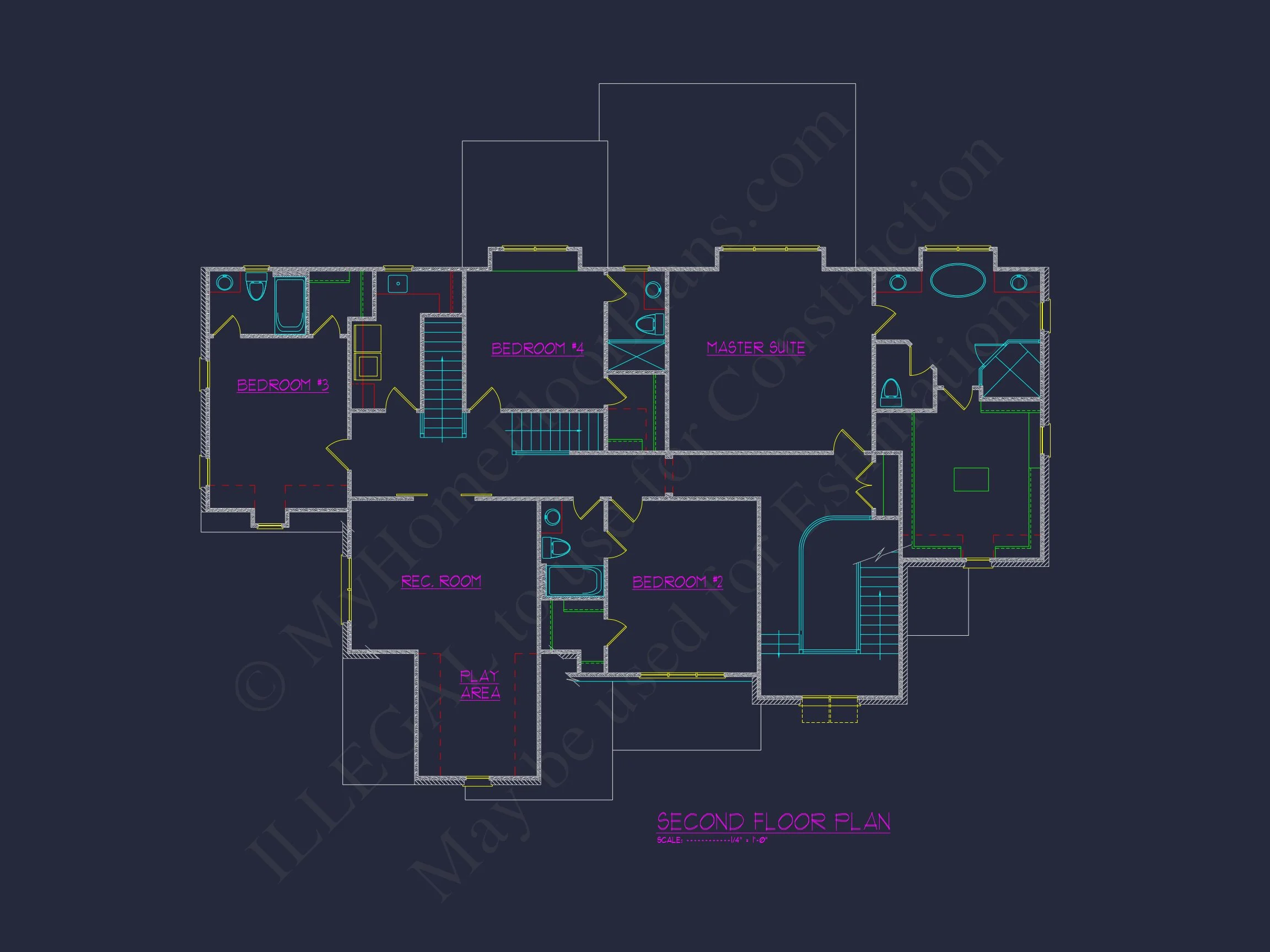 19-1766 HOUSE PLAN - Elegant Tudor-Style House Plan – 5 Bed, 5+ Bath, 4,183 Sq. Ft. 37 Elegant Tudor-Style house Plan with Detailed CAD Blueprints